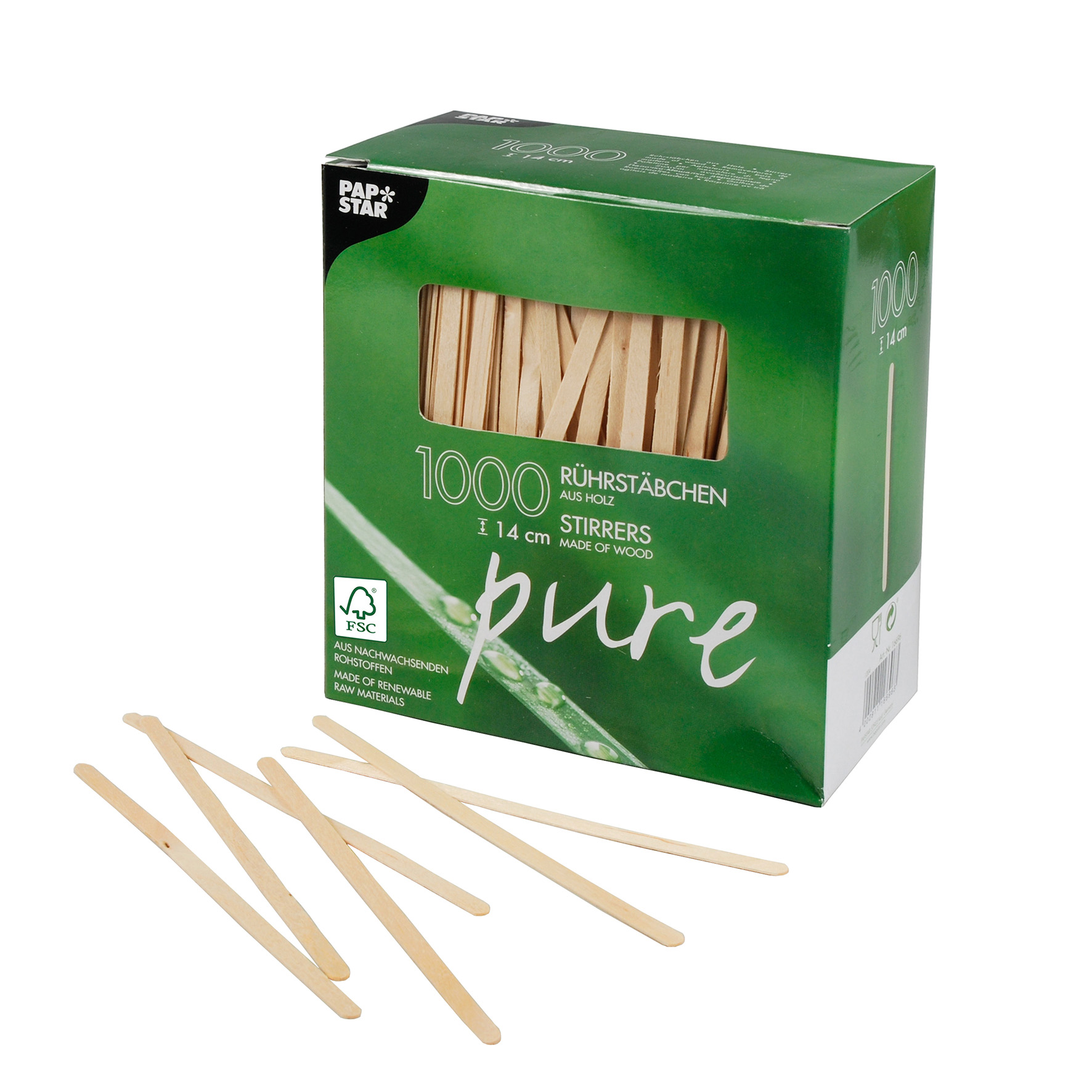 [8565438] Rörpinne trä 14cmx5mm 1000st.