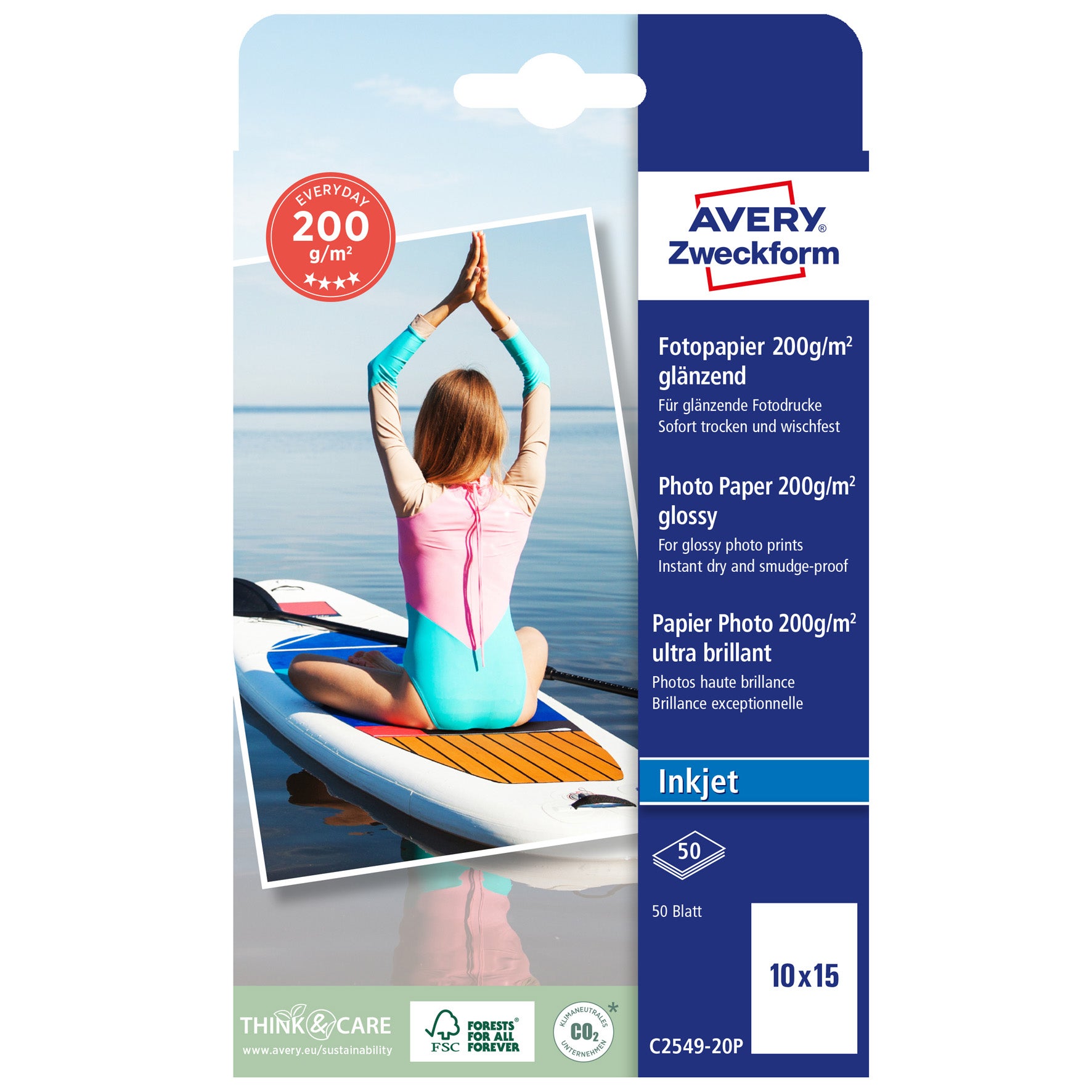 [1178937] Fotopapper Super Glossy 10x15cm 200g 50/fp