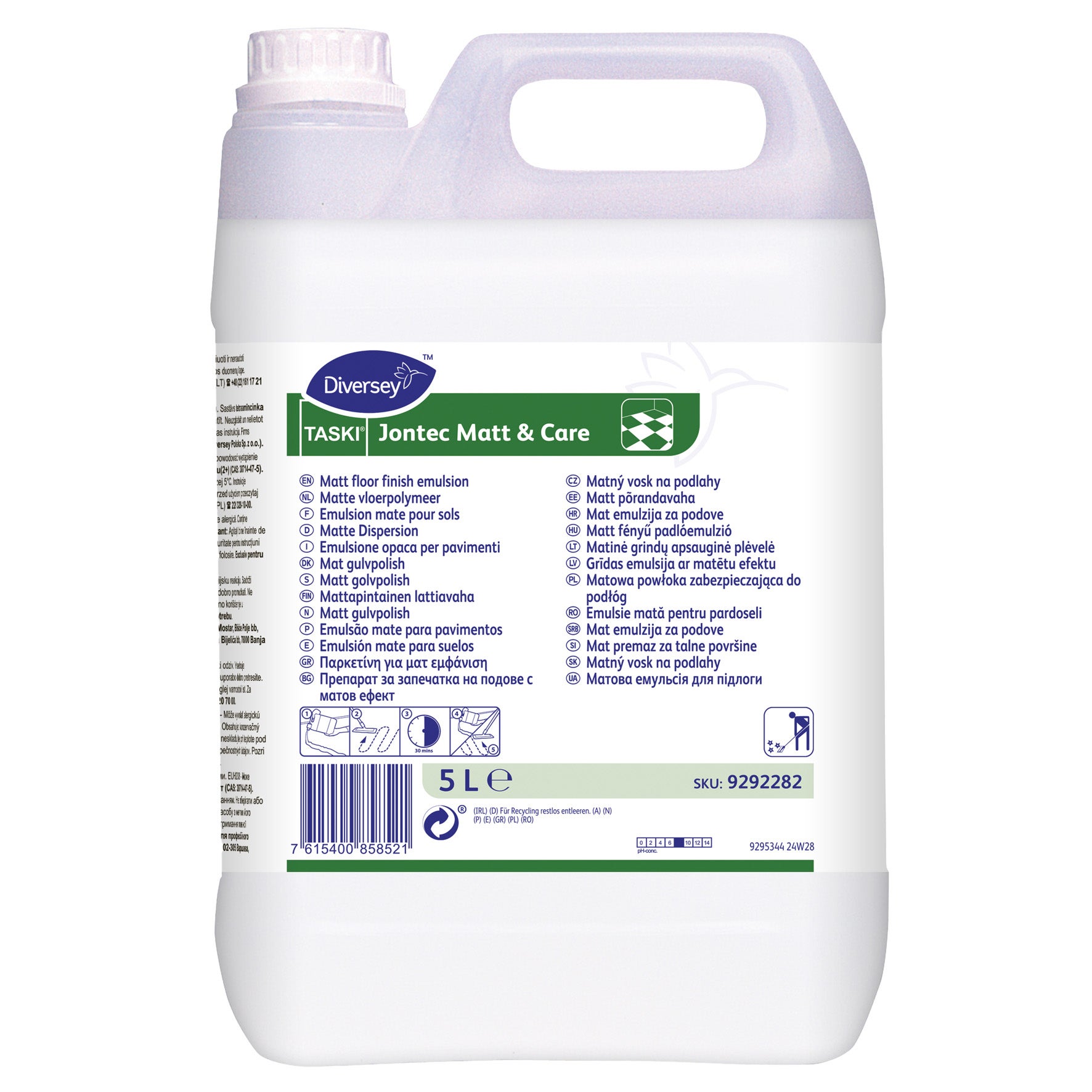 [8566594] Golvpolish Jontec Matt & Care 2x5 liter W1