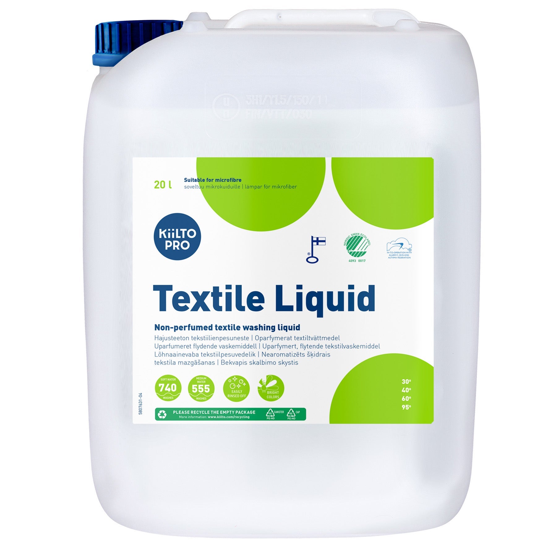 [8566551] Tvättmedel Green Liquid Textile 20 liter