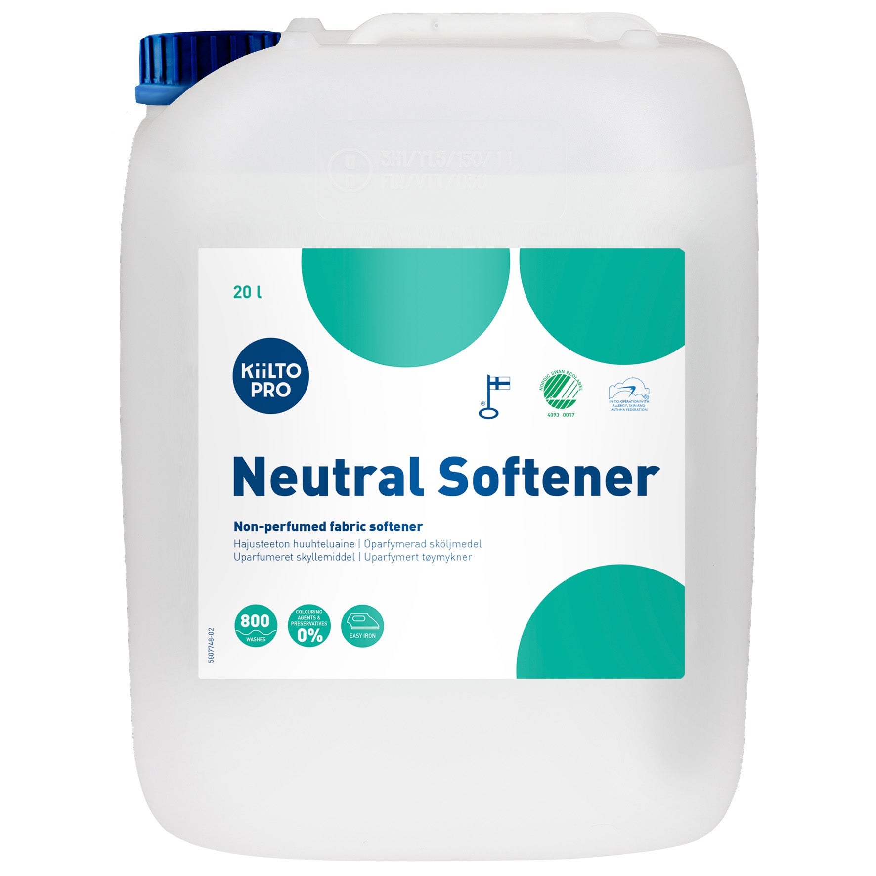 [8566552] Sköljmedel oparfymerat 20 liter