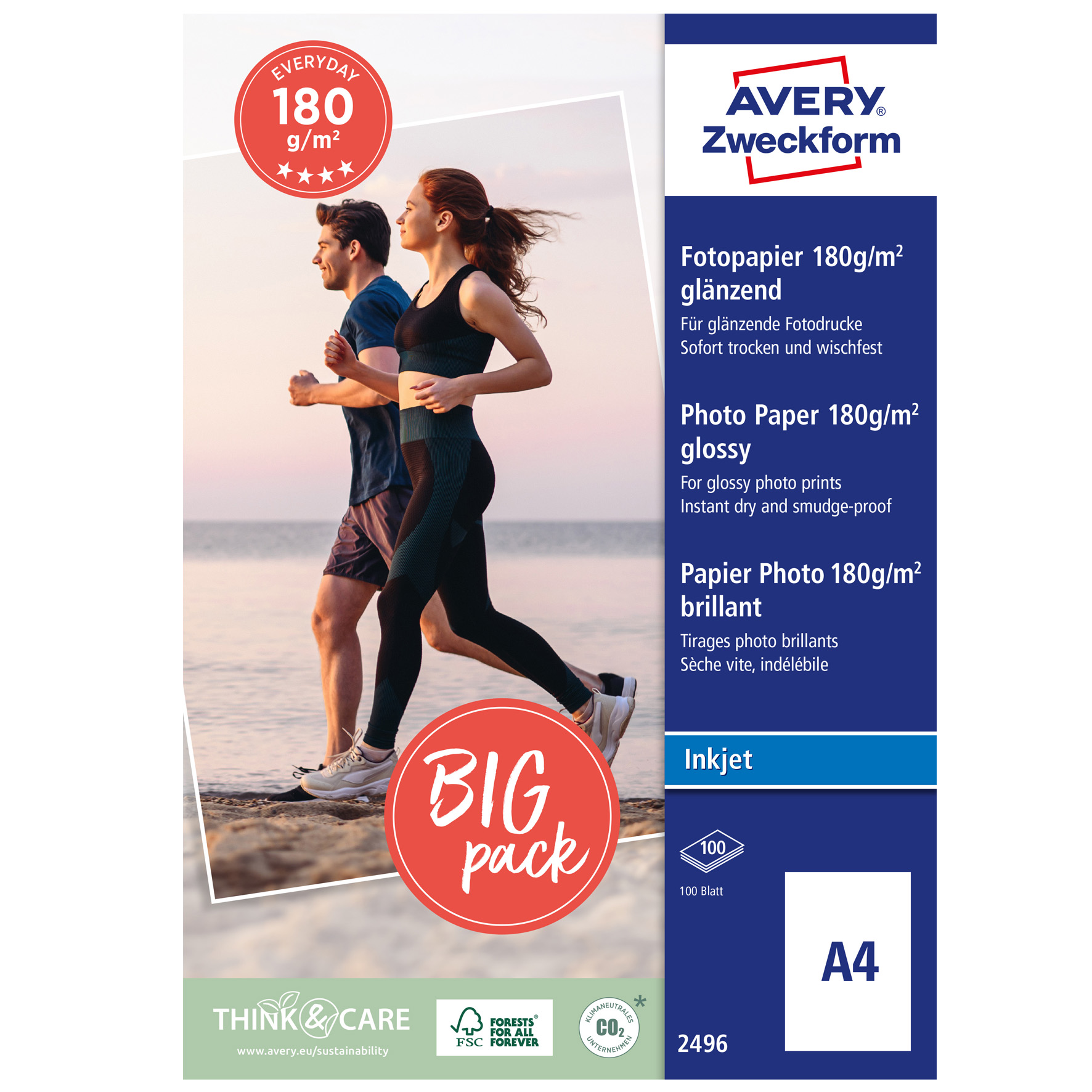 [1178936] Fotopapper A4 180g glossy 100f