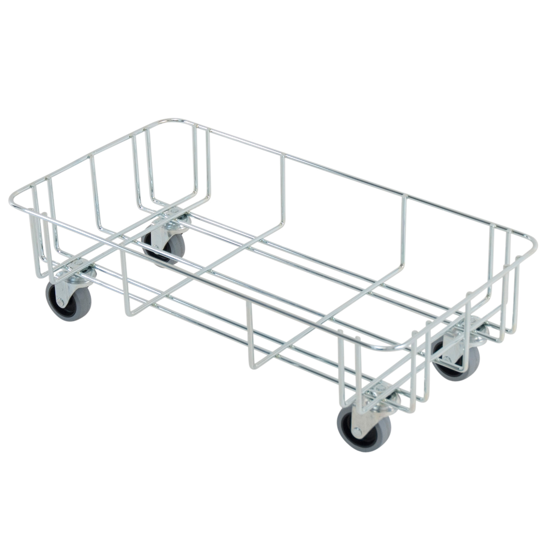 [8566751] Trådvagn för 60 L kärl zink