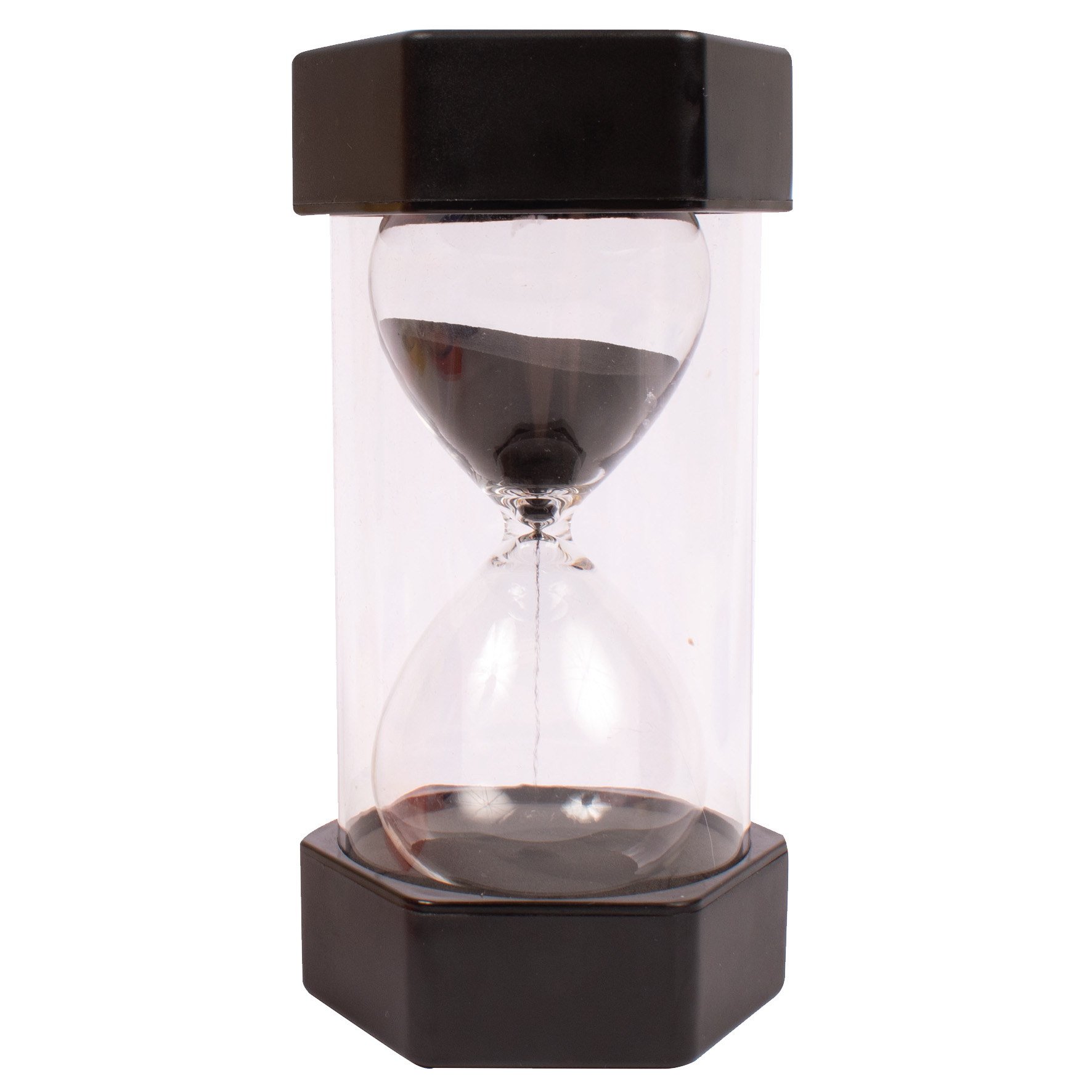 [8566493] Stort timglas 30 min, svart