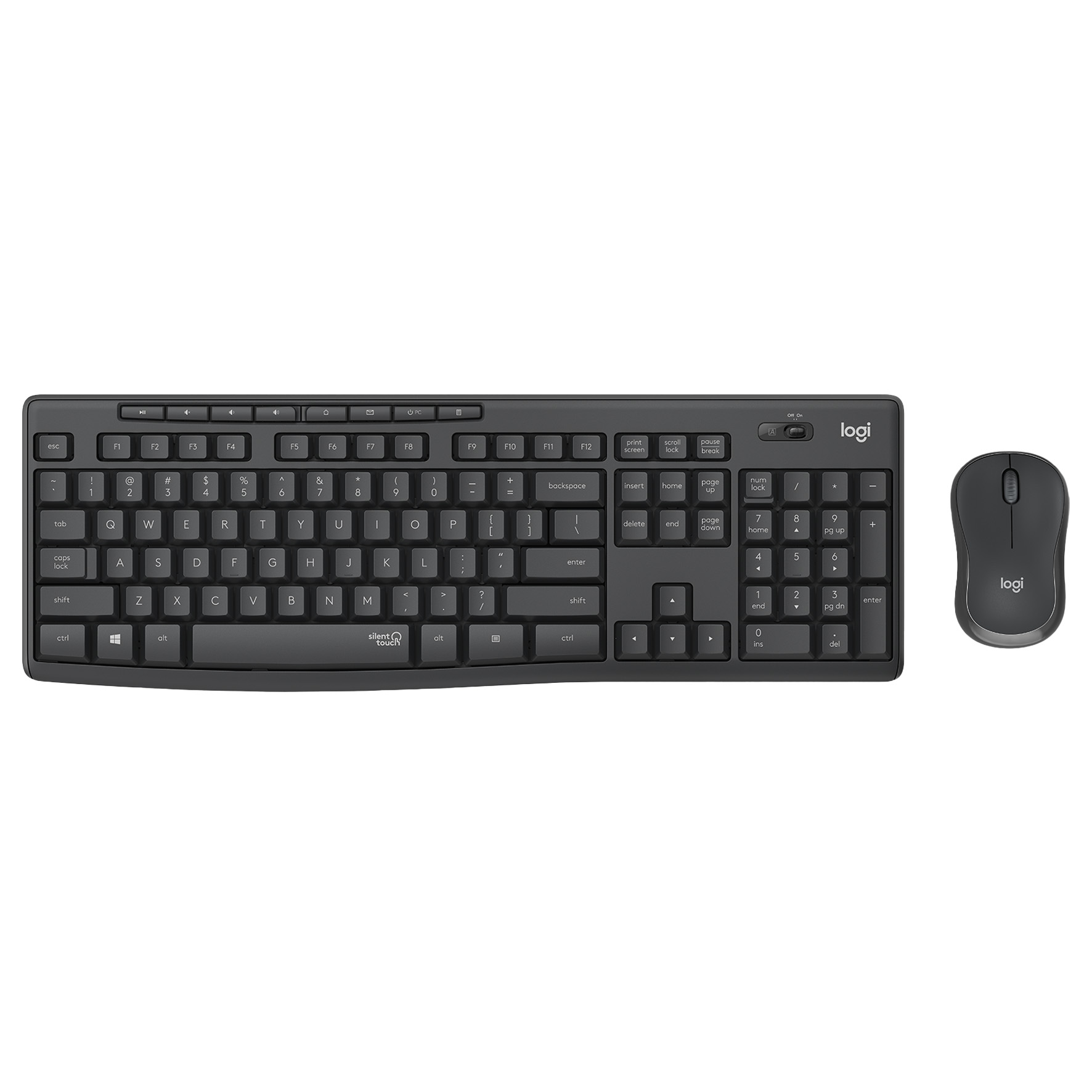 [8566718] Tangentbord Mus MK295, trådlös