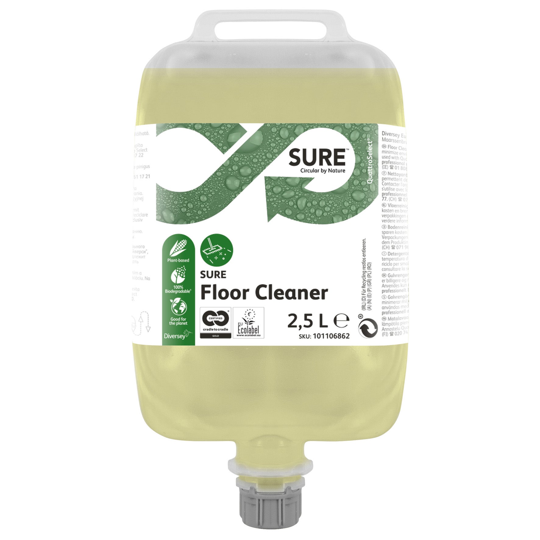 [8566986] Golvrengöring SURE QuattroSelect 2,5 liter 2-pack