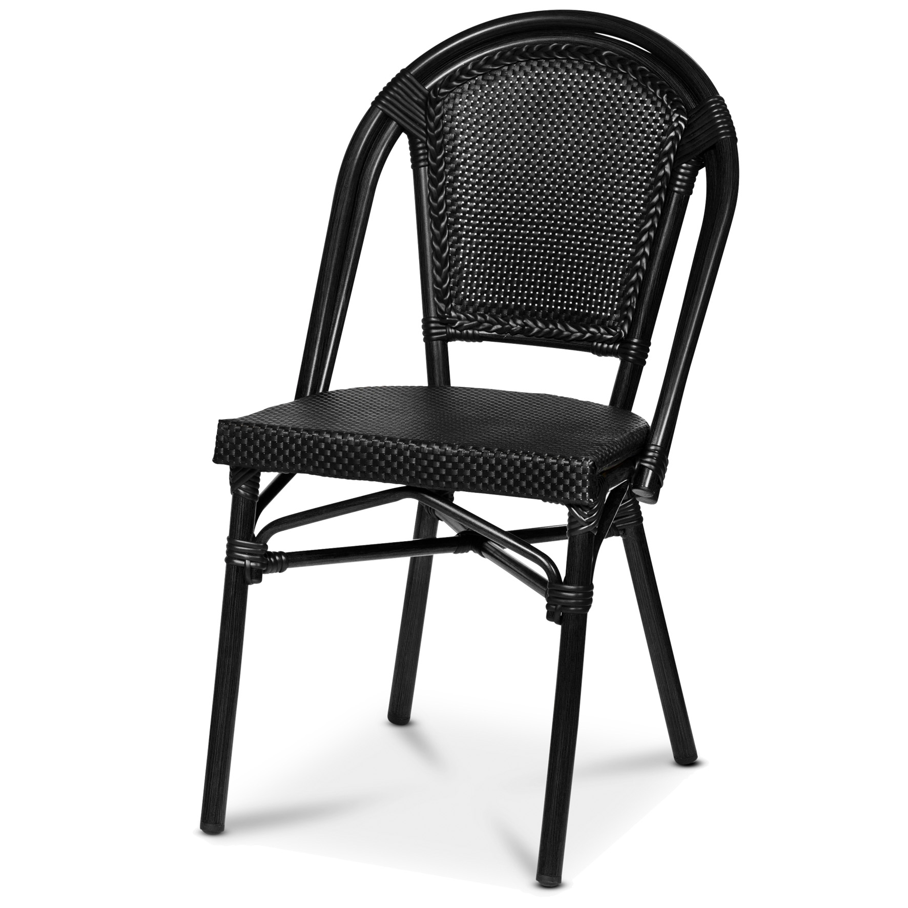 [8566929] Stol Paris, Svart texteline