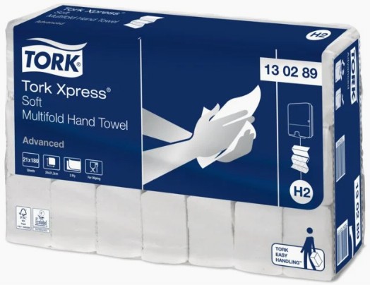 [E2514125] Handduk Tork Advanced H2 ECO 130289 2-lager 3780 st/fp