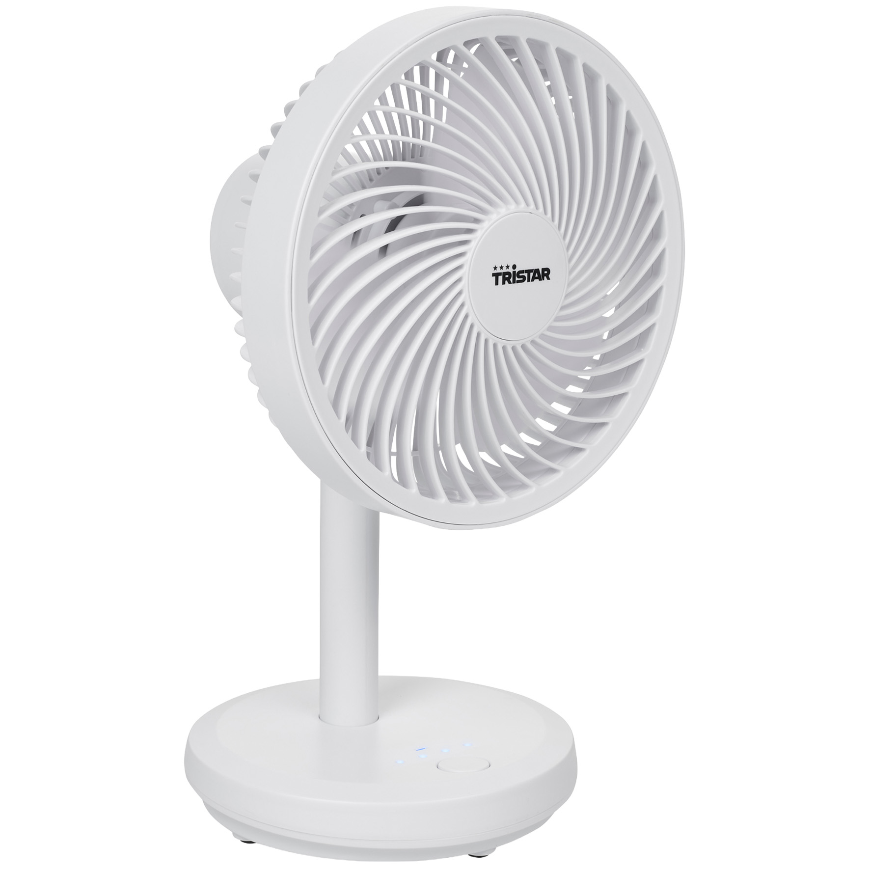 [8567118] Bordsfläkt laddbar vit