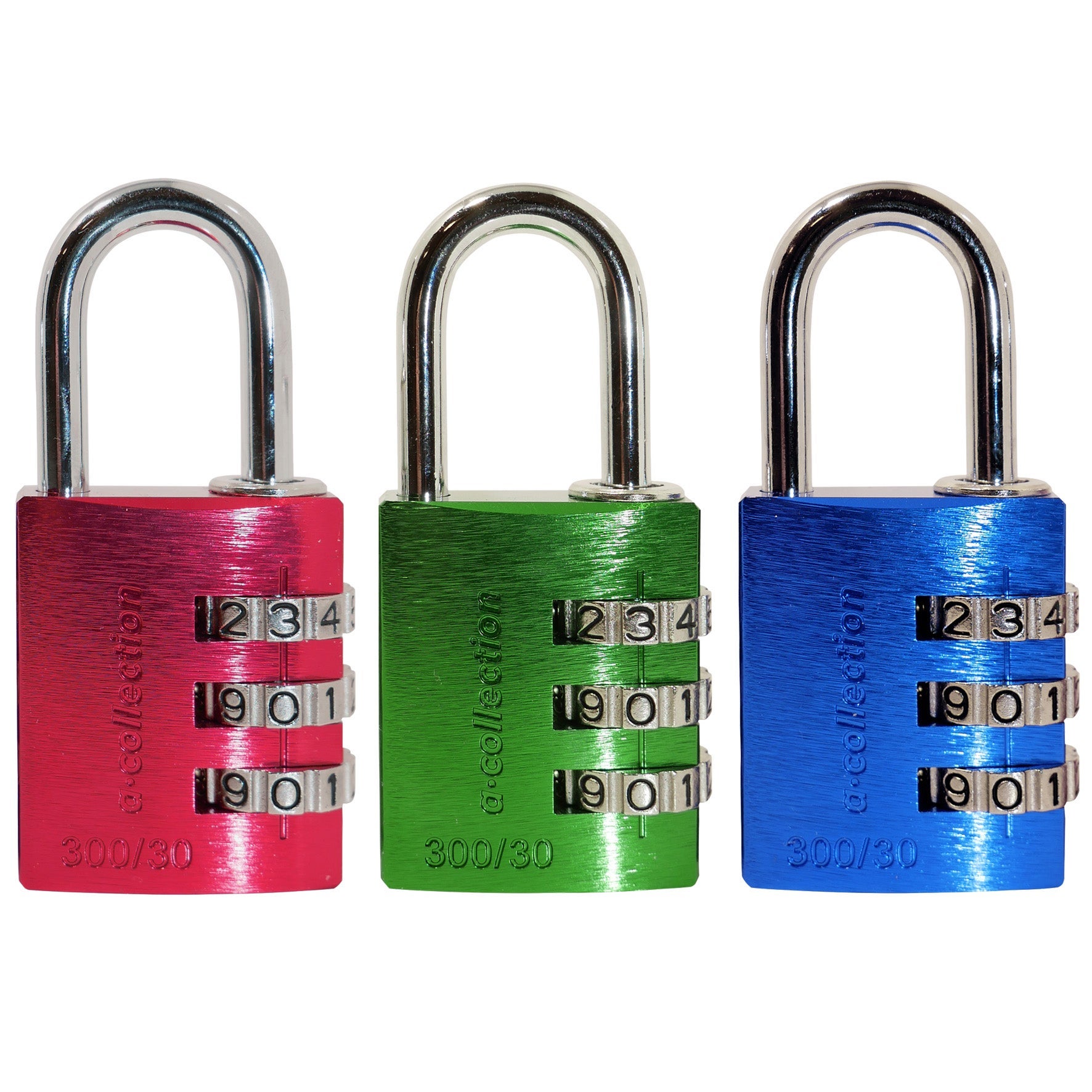 [8567042] Hänglås kombination 3-pack 30 mm