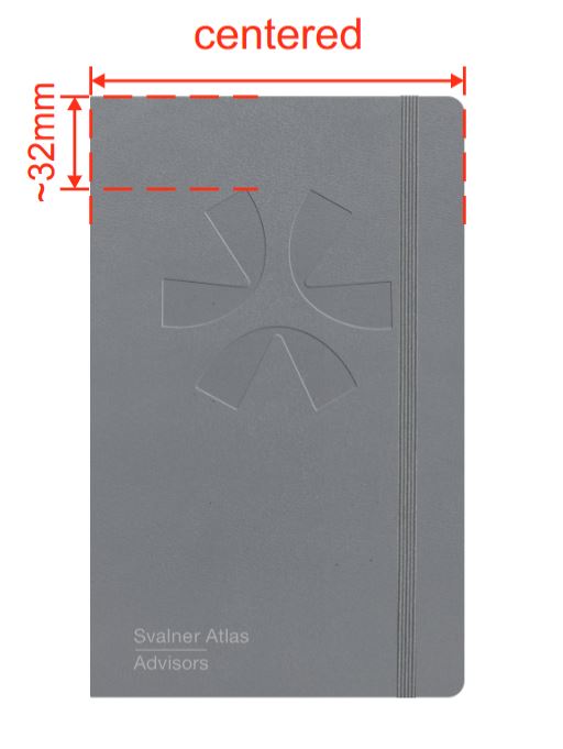 [EESAG017] Moleskine notebook lined Slate Grey with logo