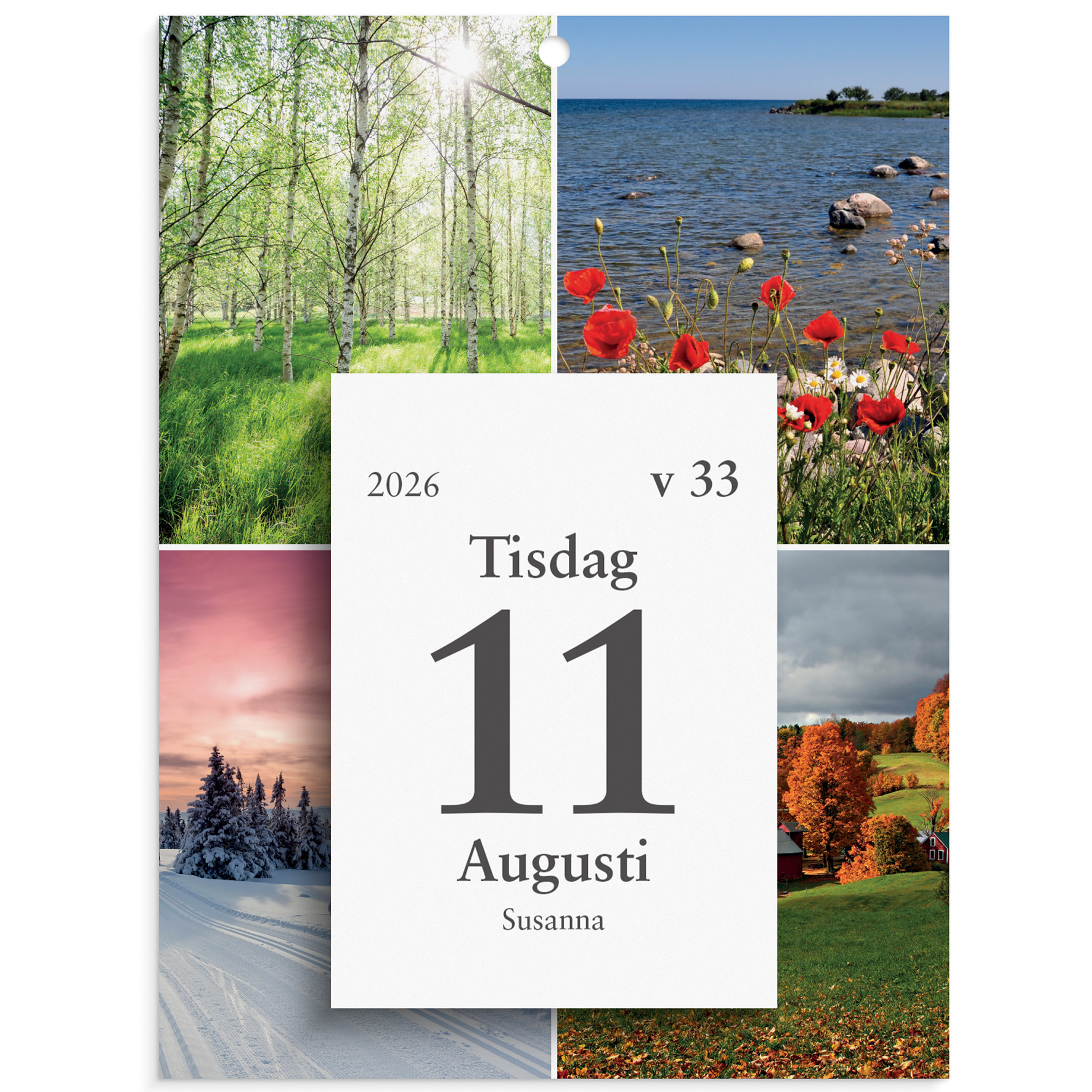 [61130126] Väggplån med dagblock Årstider