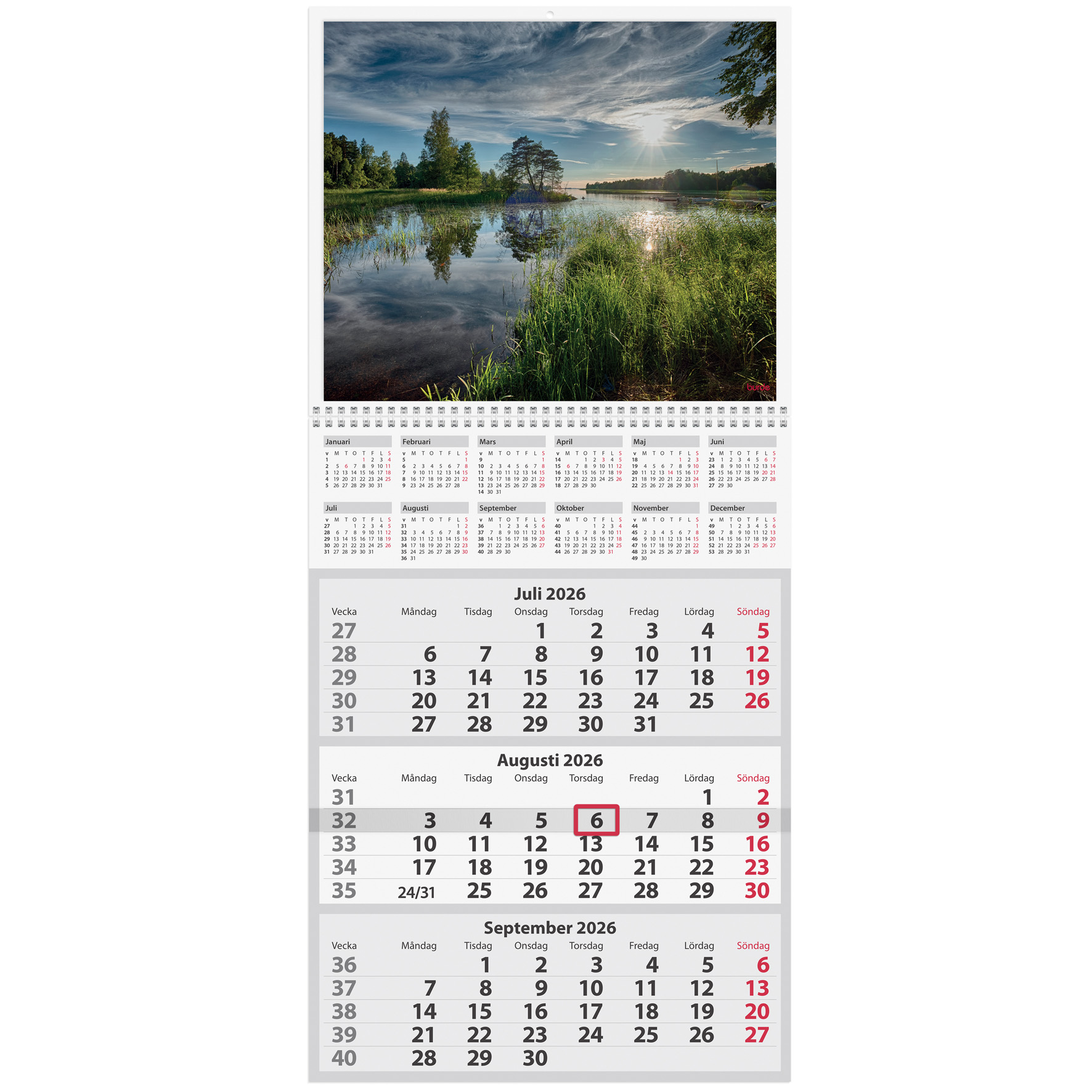 [61174626] Väggkalender 2026 Trebello