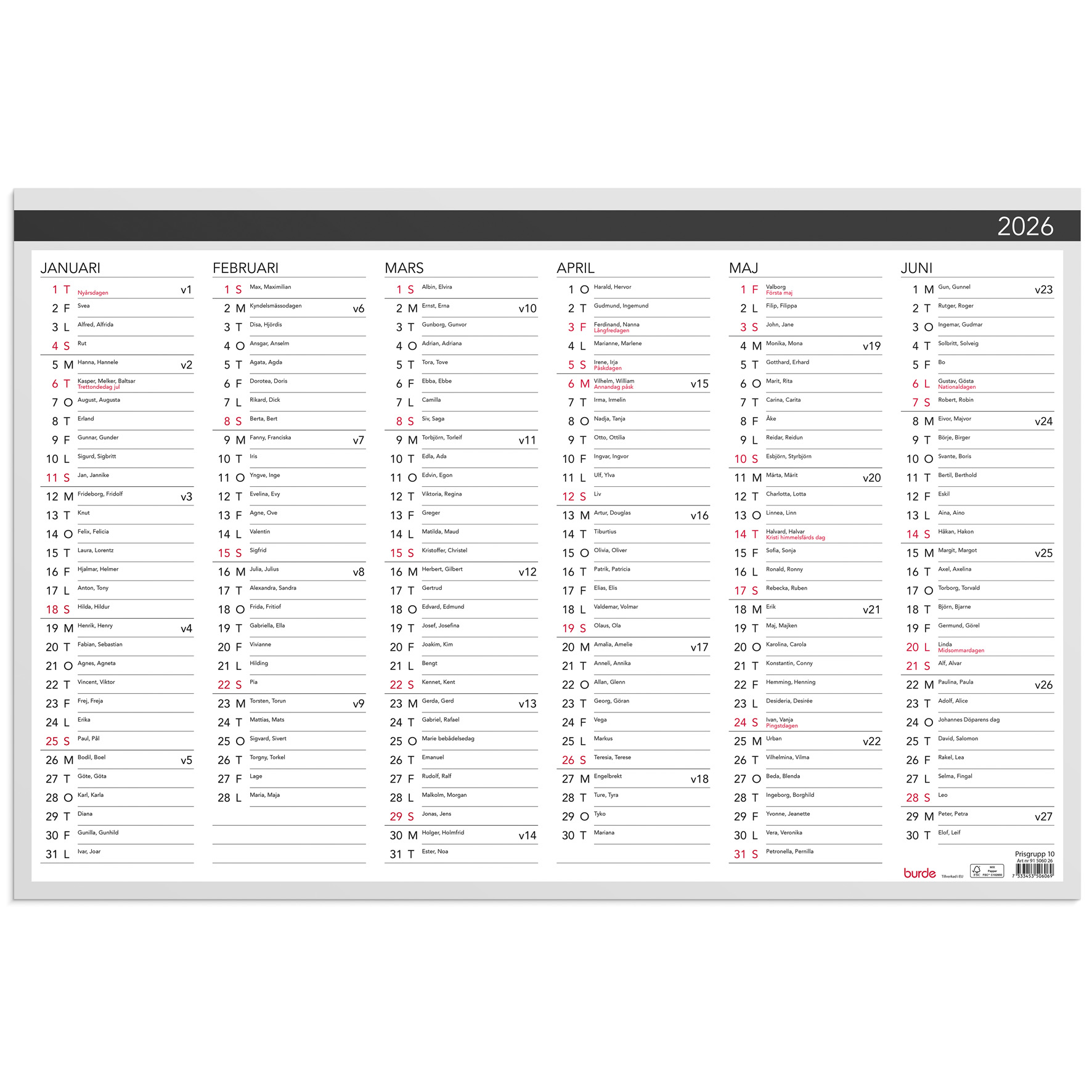 [61506026] Väggblad Elegant 600x400 2026