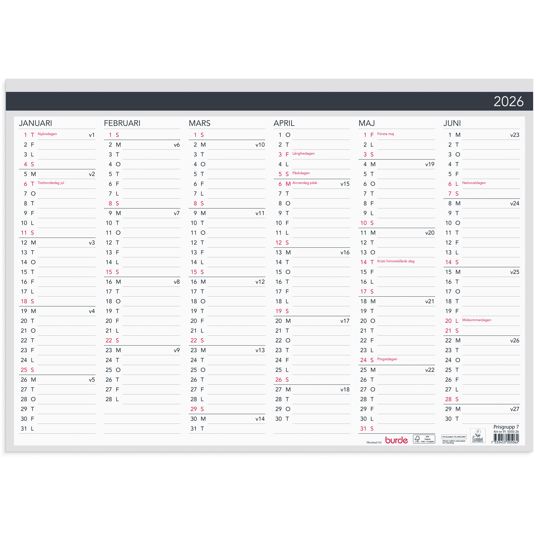 [61505026] Väggblad Elegant 420x297 2026