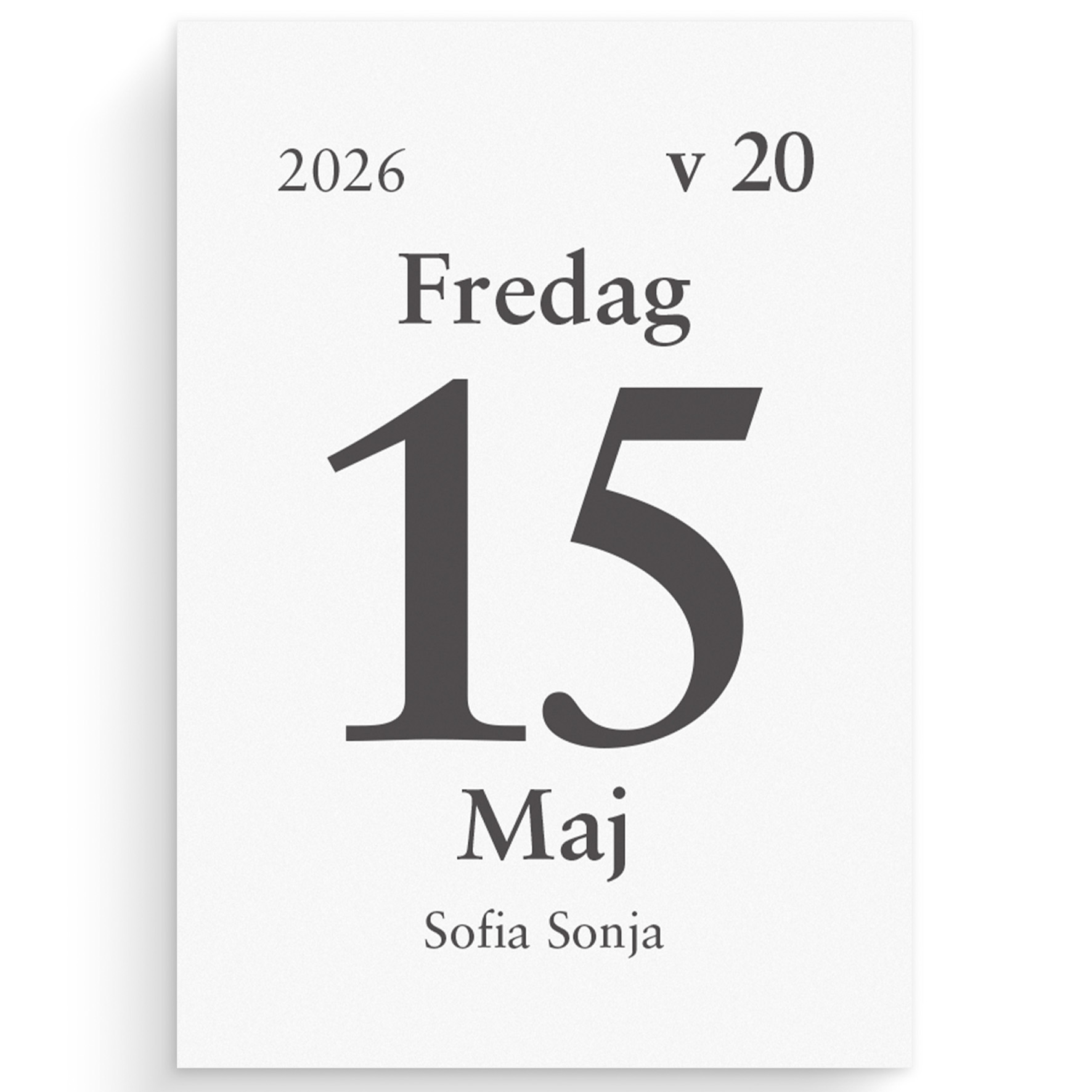 [61520126] Dagblock 44x63mm 2026