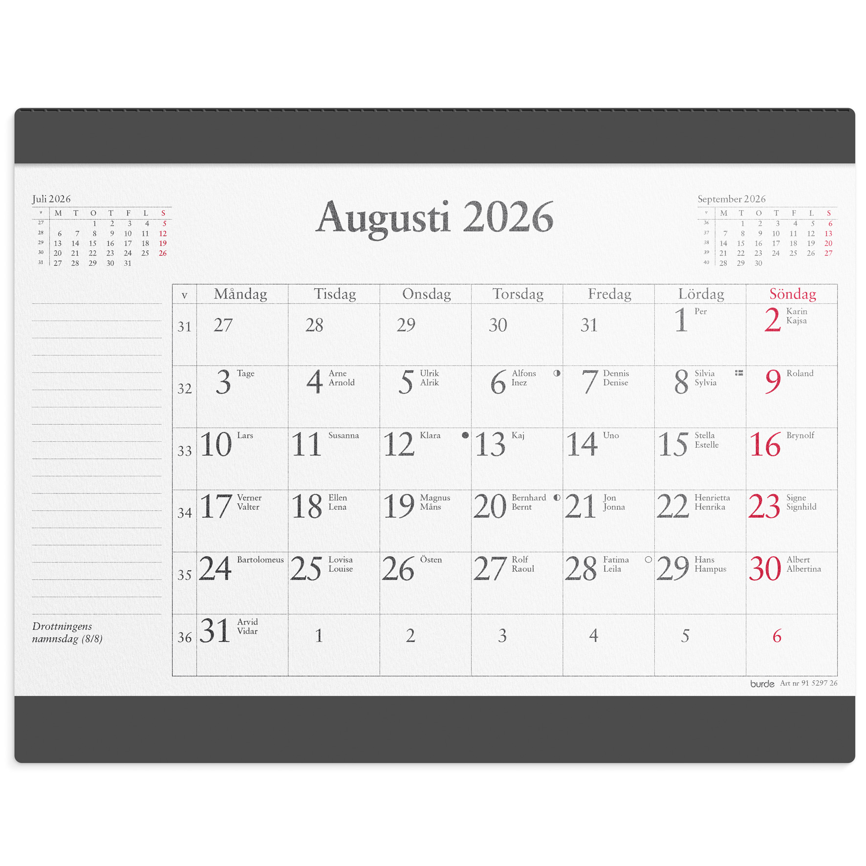 [61638026] Musmatta månadsblock 2026