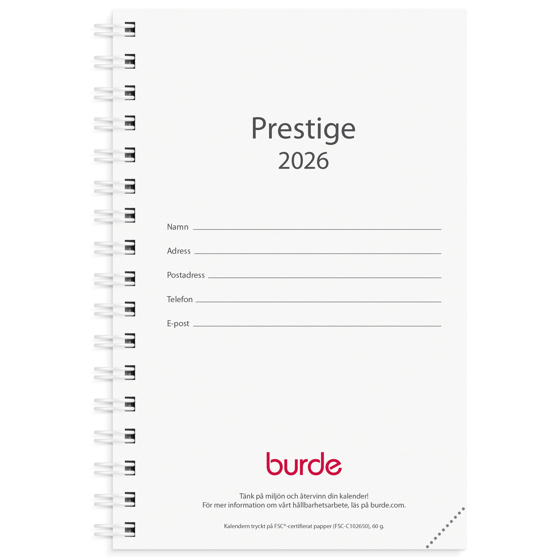 [61334026] Kalender 2026 Prestige refill