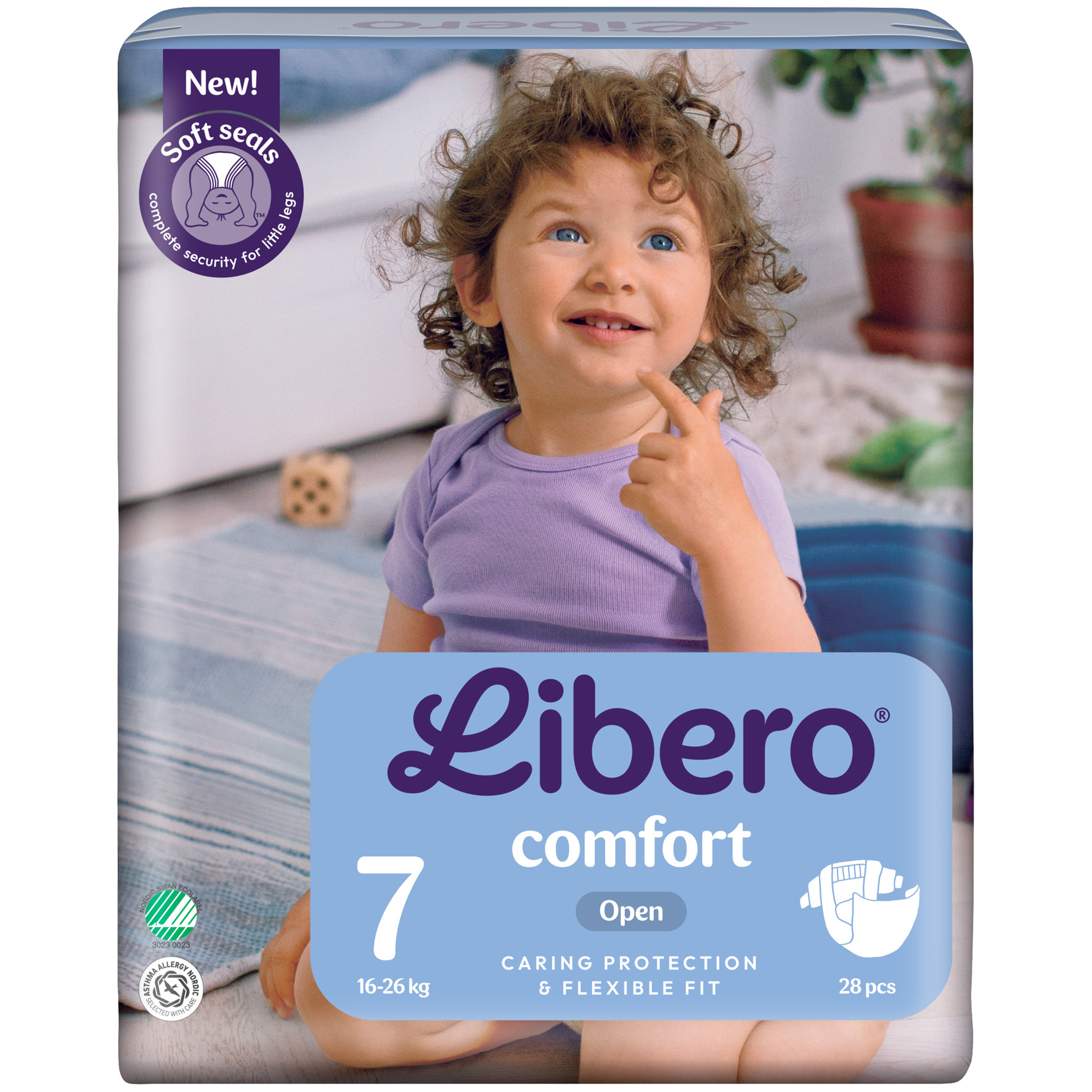 [8567268] Blöjor Comfort 7, 16-26kg 28/f