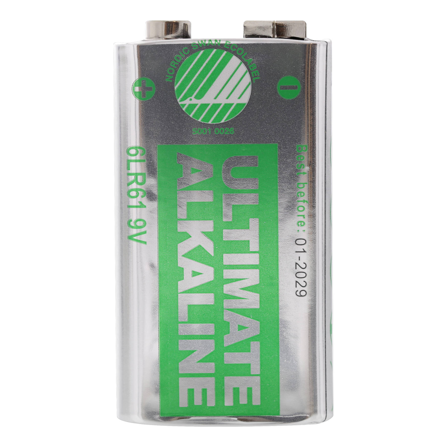 [8560456] Batteri Svanenmärkt Deltaco 9V 6LR61 Alk