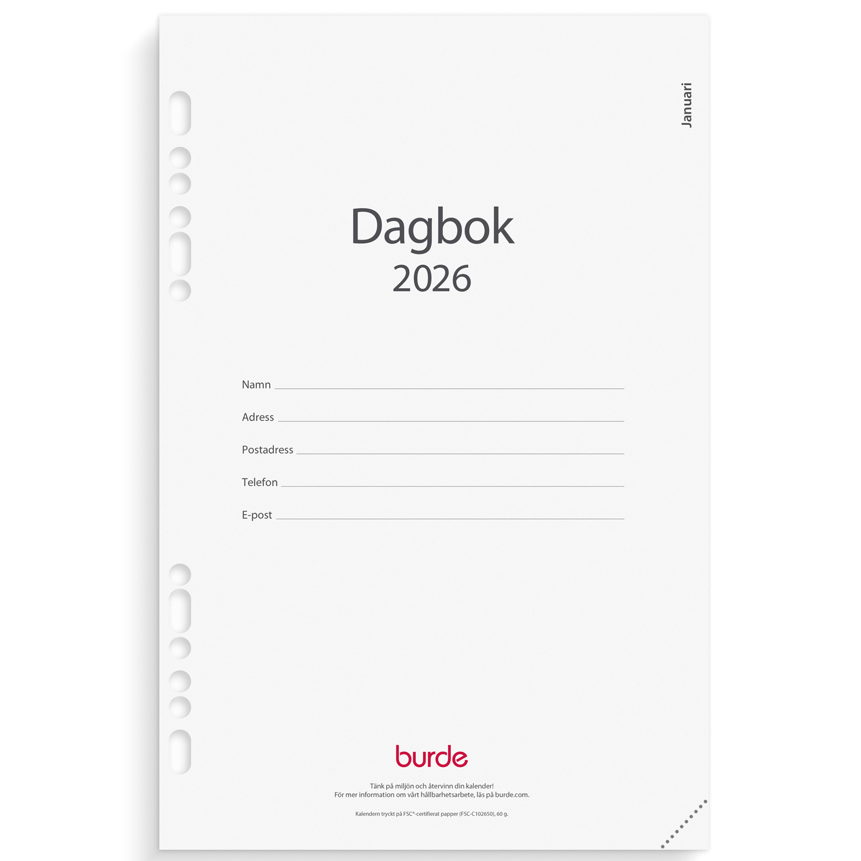 [61480226] Business kal.sats 2026 Dagbok