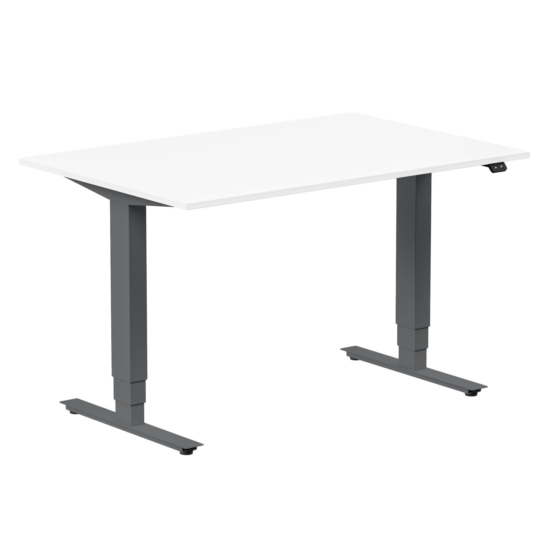 [8566792] Skrivbord el höj- och sänkbart Ergofunk Max 120x80 cm vit/antracit