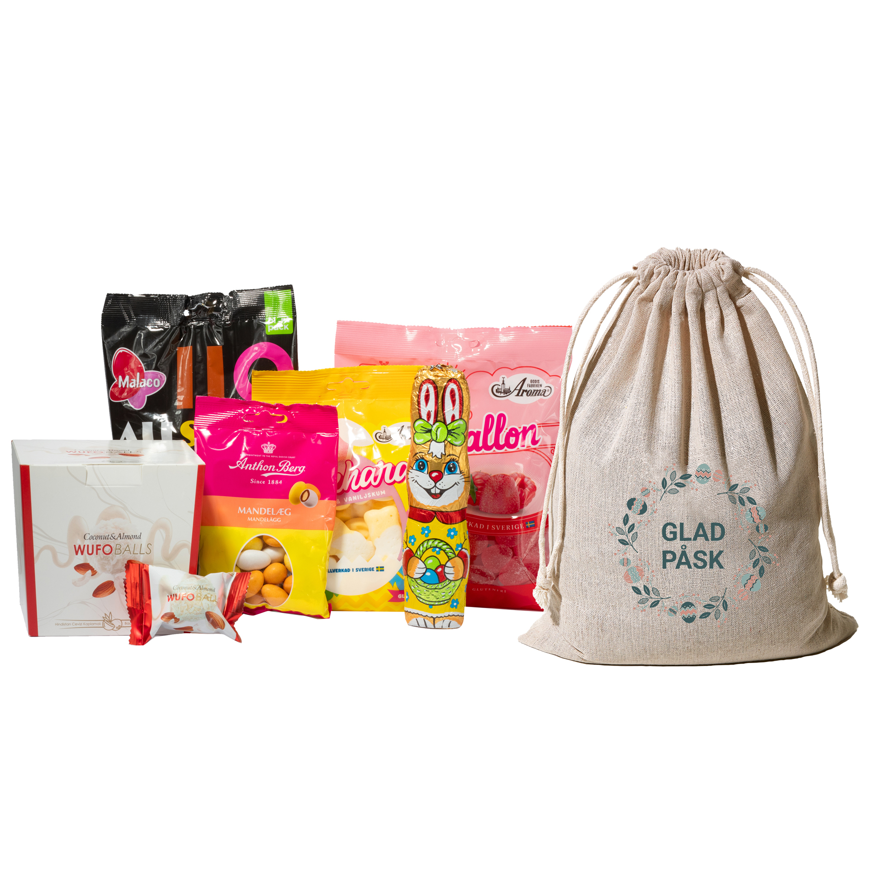 [8566501] Linnesäck med godis 1070g