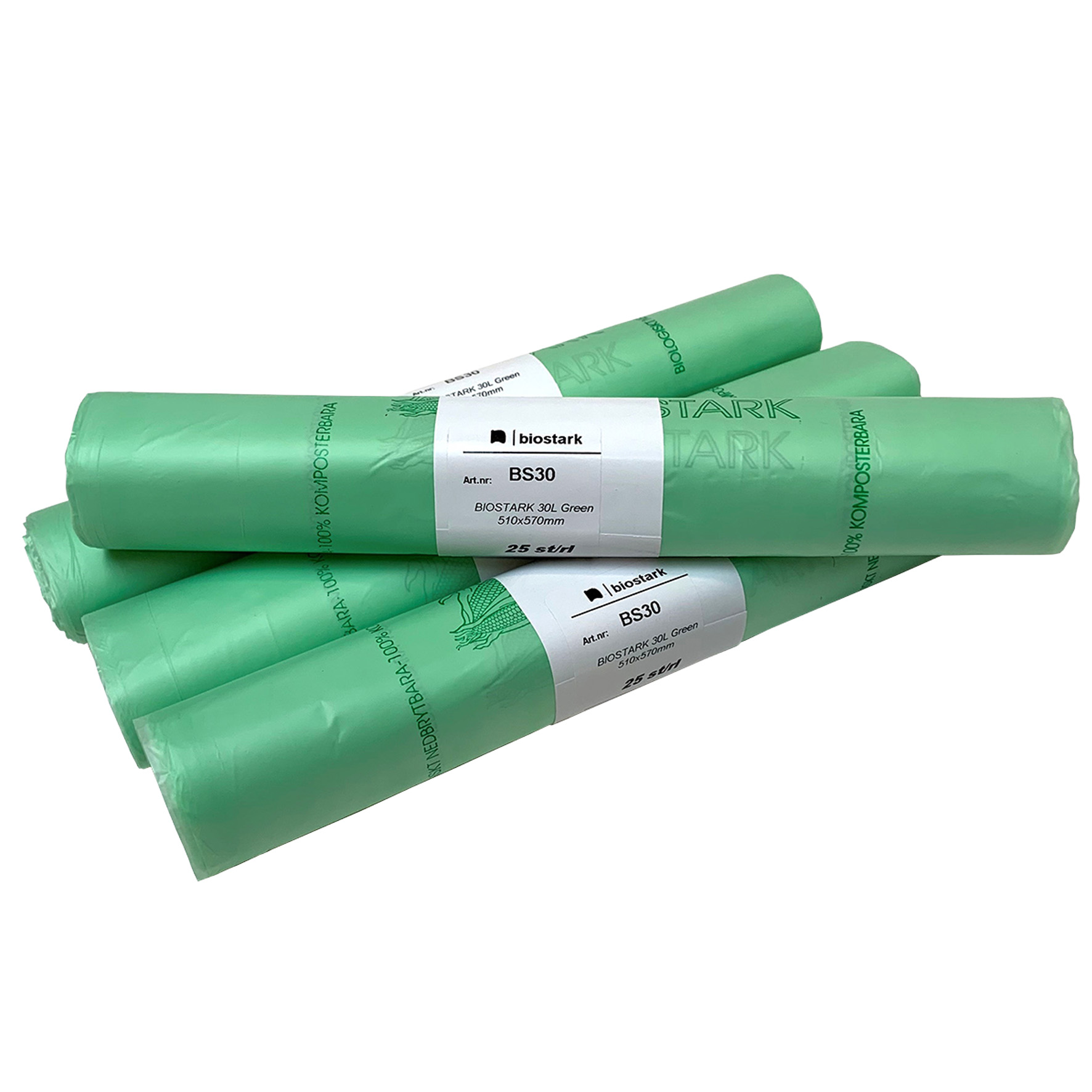 [8567351] Avfallspåse Bio 30L 15my 25/rl