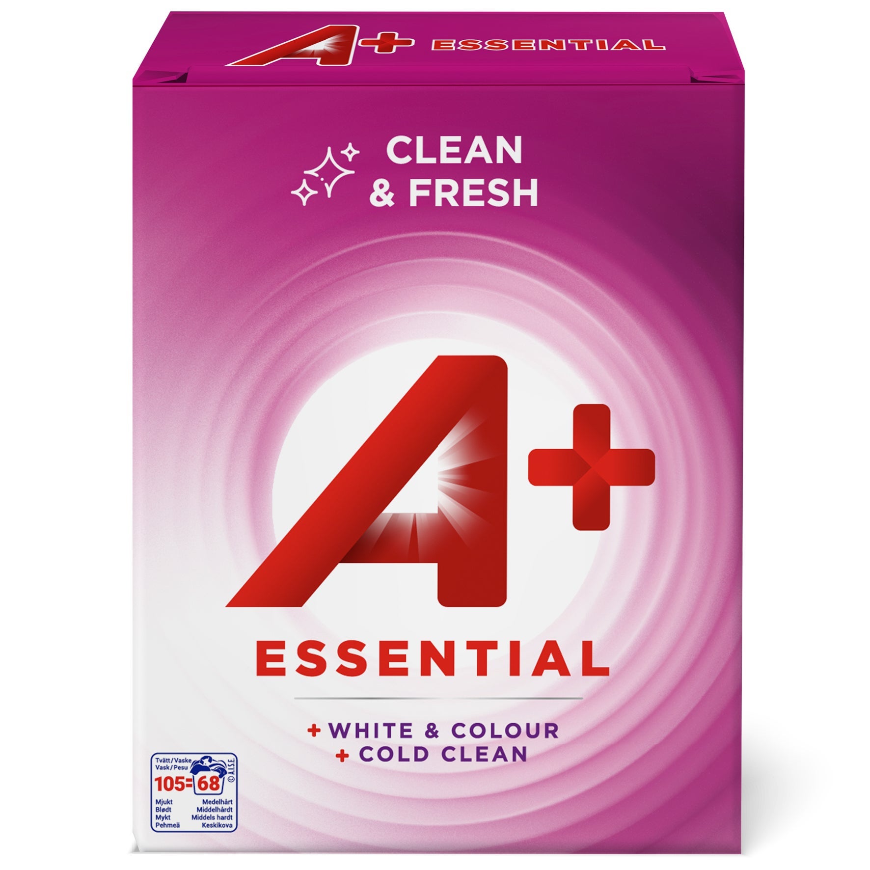 [8567330] Tvättmedel A+ Essential pulver 4,42 kg