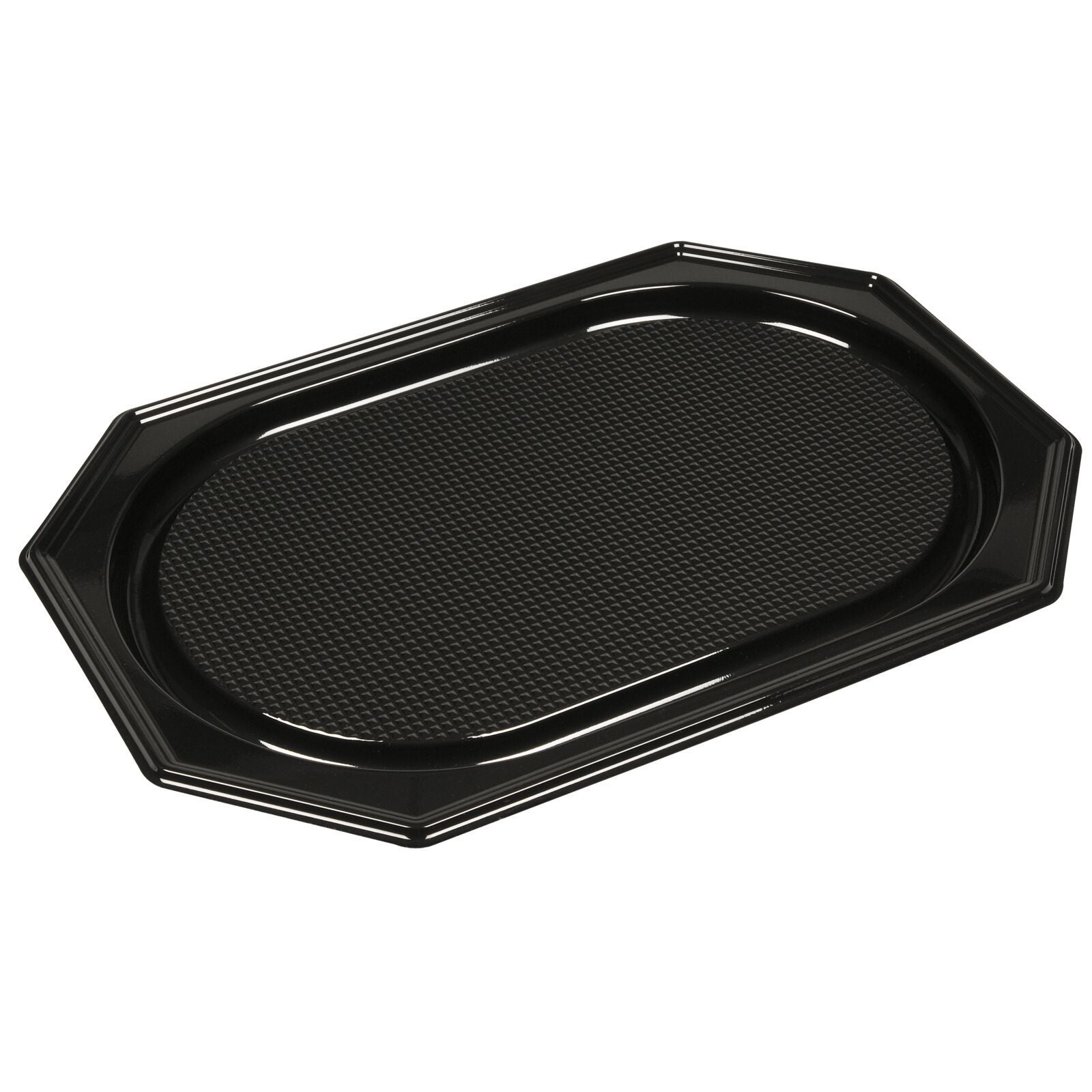 [8567428] Serveringsfat 45x30x3 cm svart RPET 10-pack