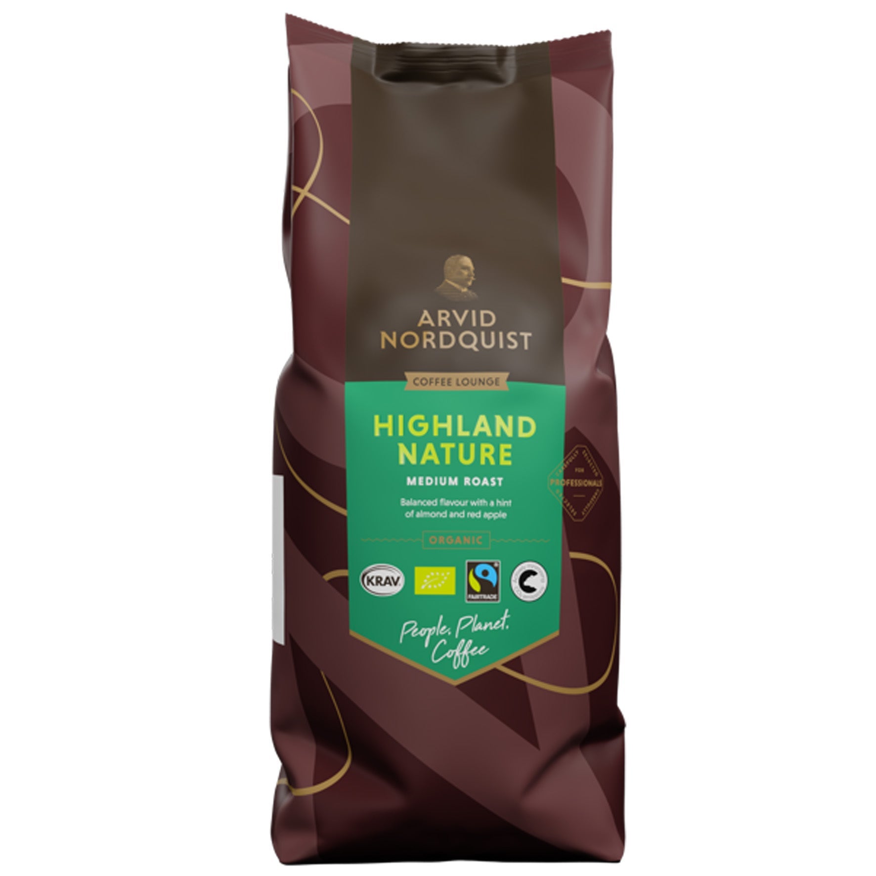 [8567506] Kaffebönor hela Highland Nature 1 kg Arvid Nordquist