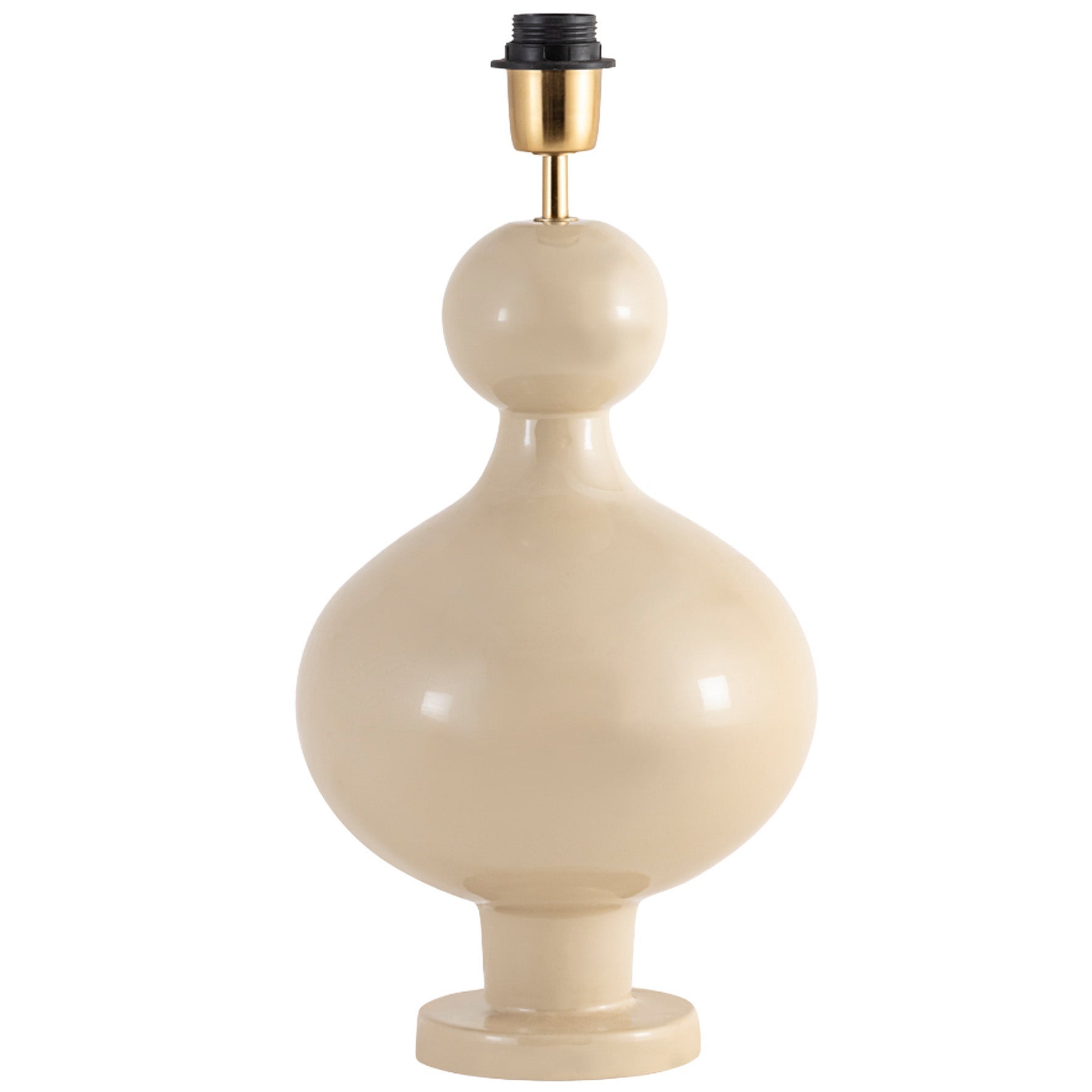 [8567580] Bordslampfot Fiona H40 metall creme