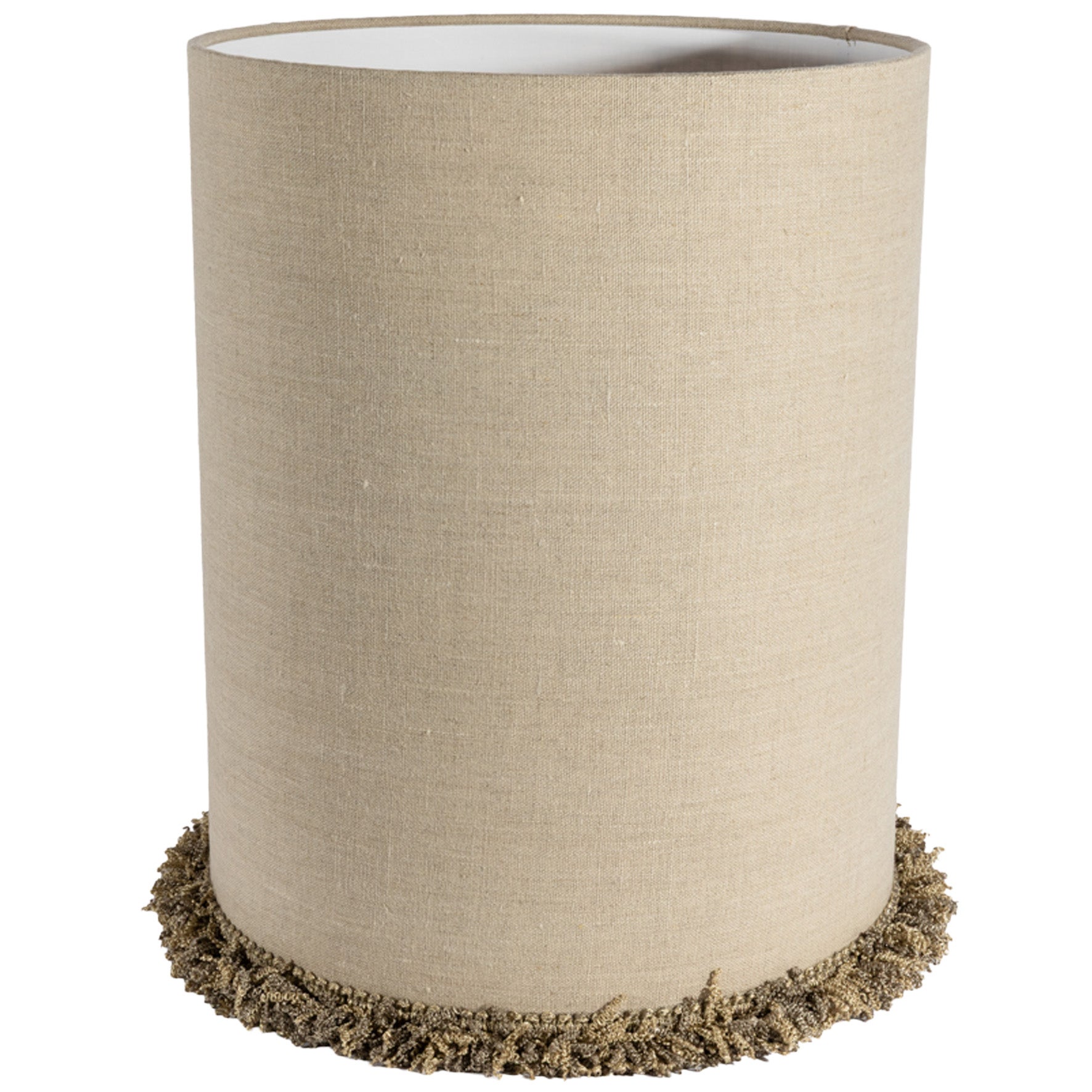 [8567614] Lampskärm Cylinder D29 lin frans natur