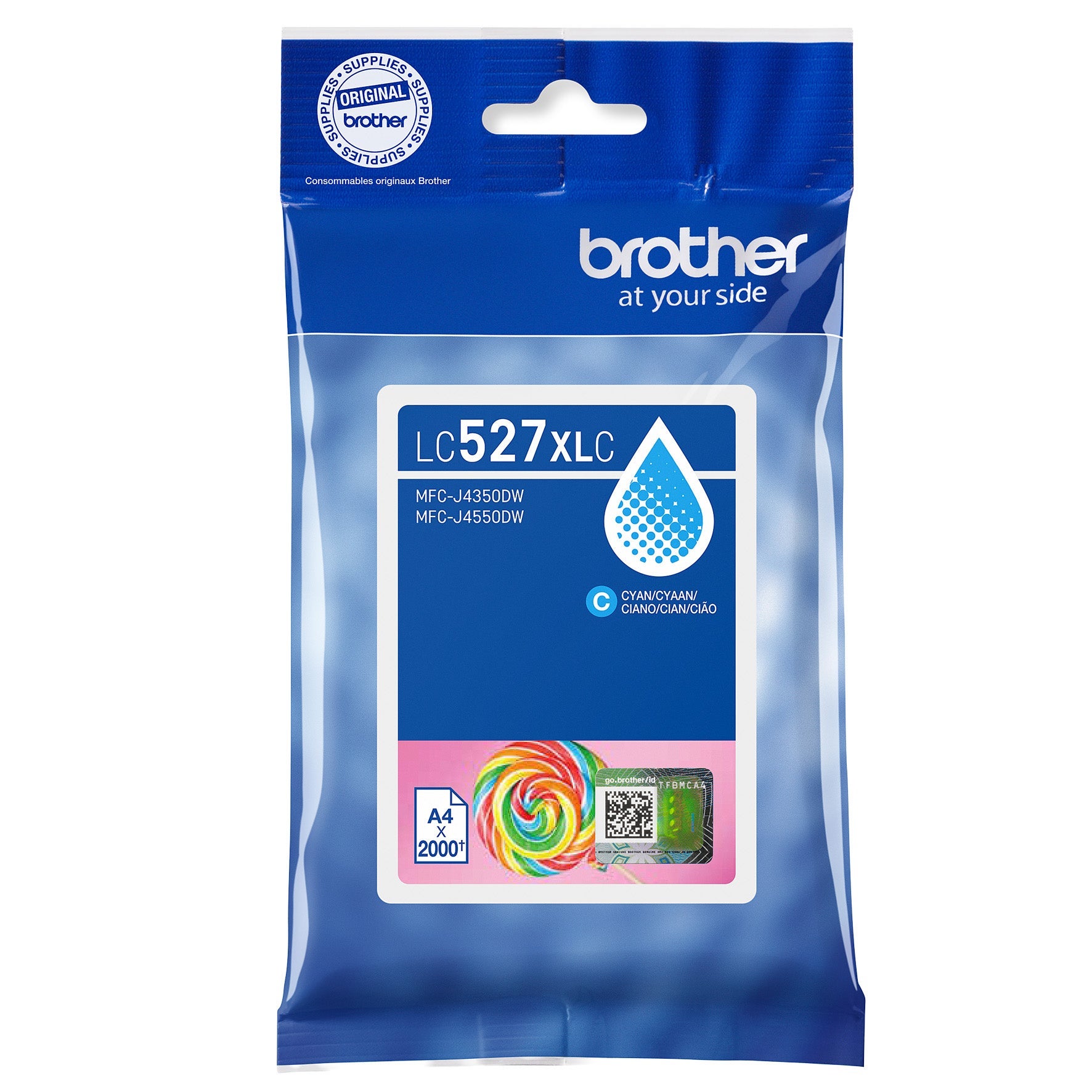 [8567629] Bläckpatron Brother LC527XLC 2K Cyan