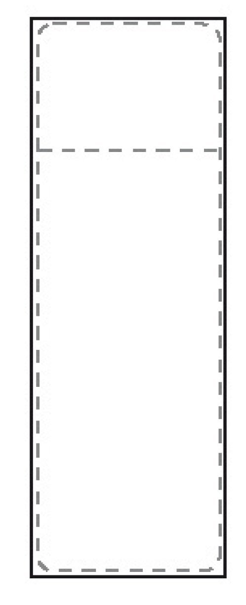 [8567233] STE Transportetikett Thermo 105x251 mm med kvittodel