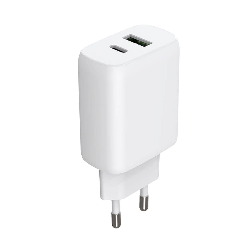 [8568054] Laddare 1xUSB-C + 1xUSB-A PD/PPS 30W + 18W QC vit