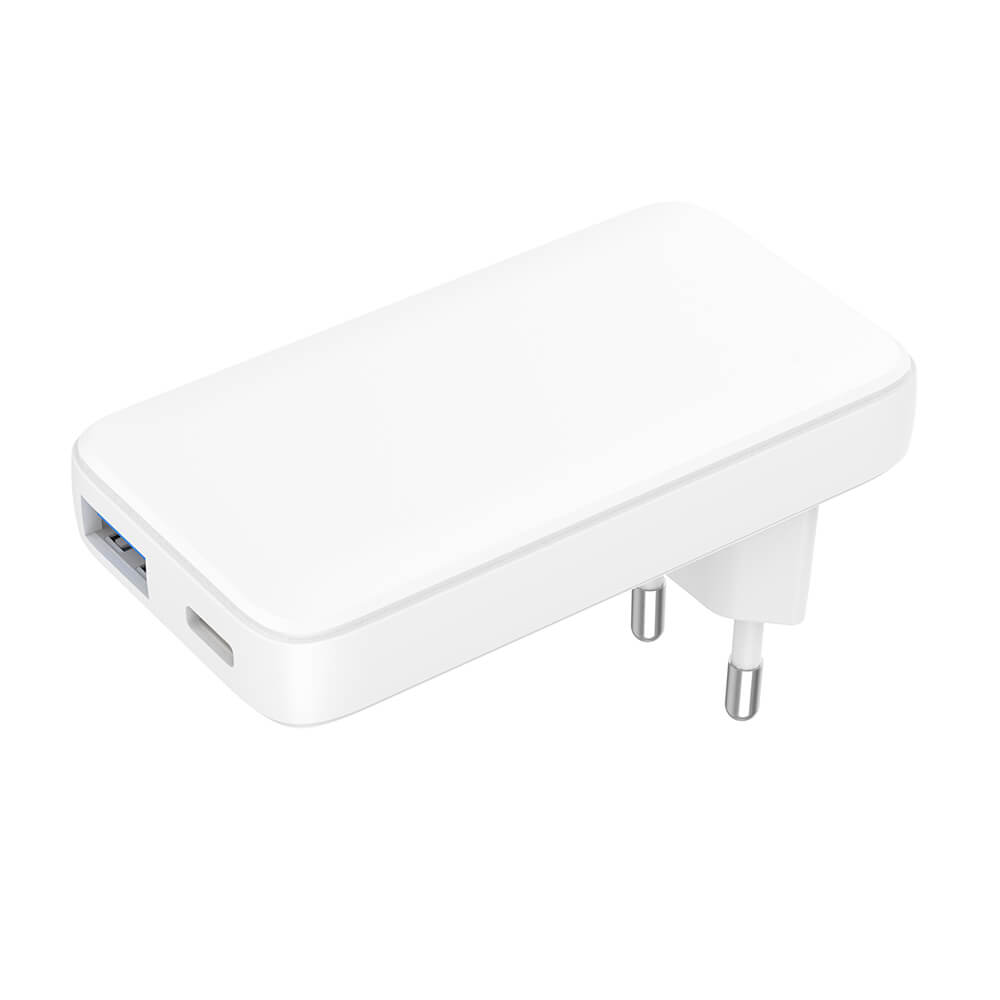 [8568056] Laddare 1xUSB-C + 1xUSB-A PD/PPS 36W+QC 18W GaN vit