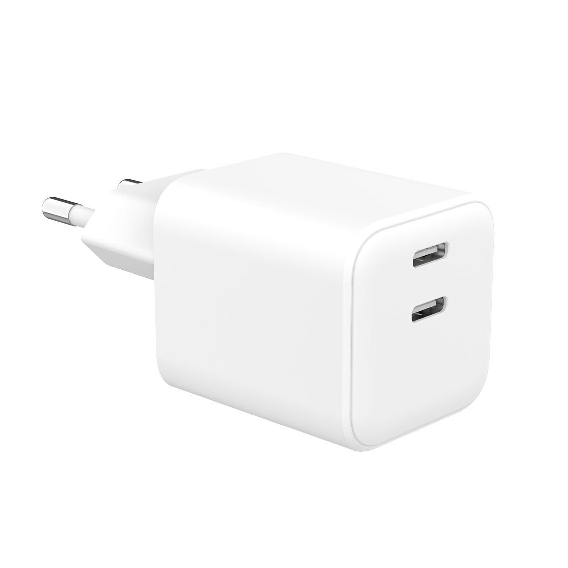 [8568061] Laddare 220V 2xUSB-C PD/PPS 65W GaN vit