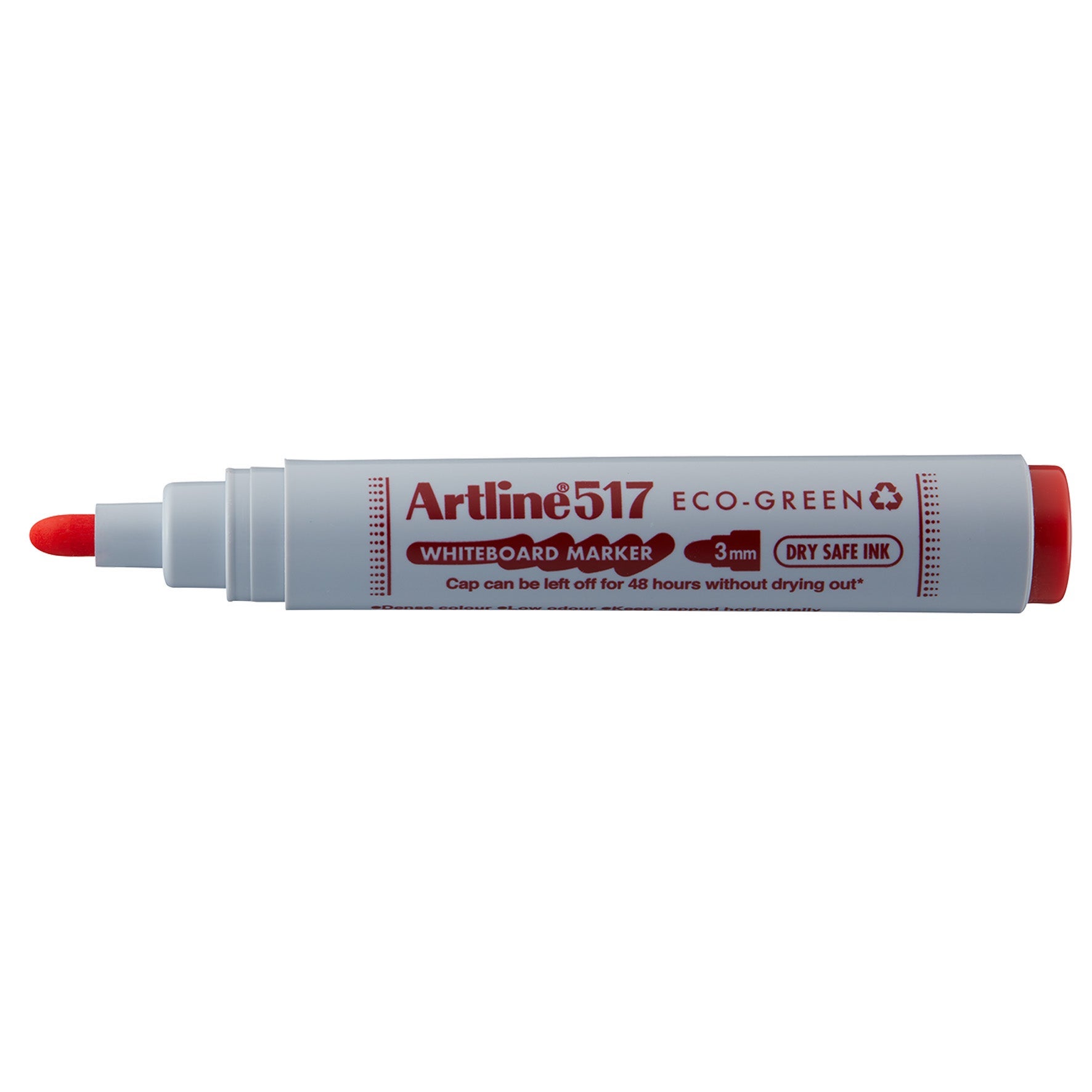 [2409312] Whiteboardpenna Artline 517 Eco-green rund röd
