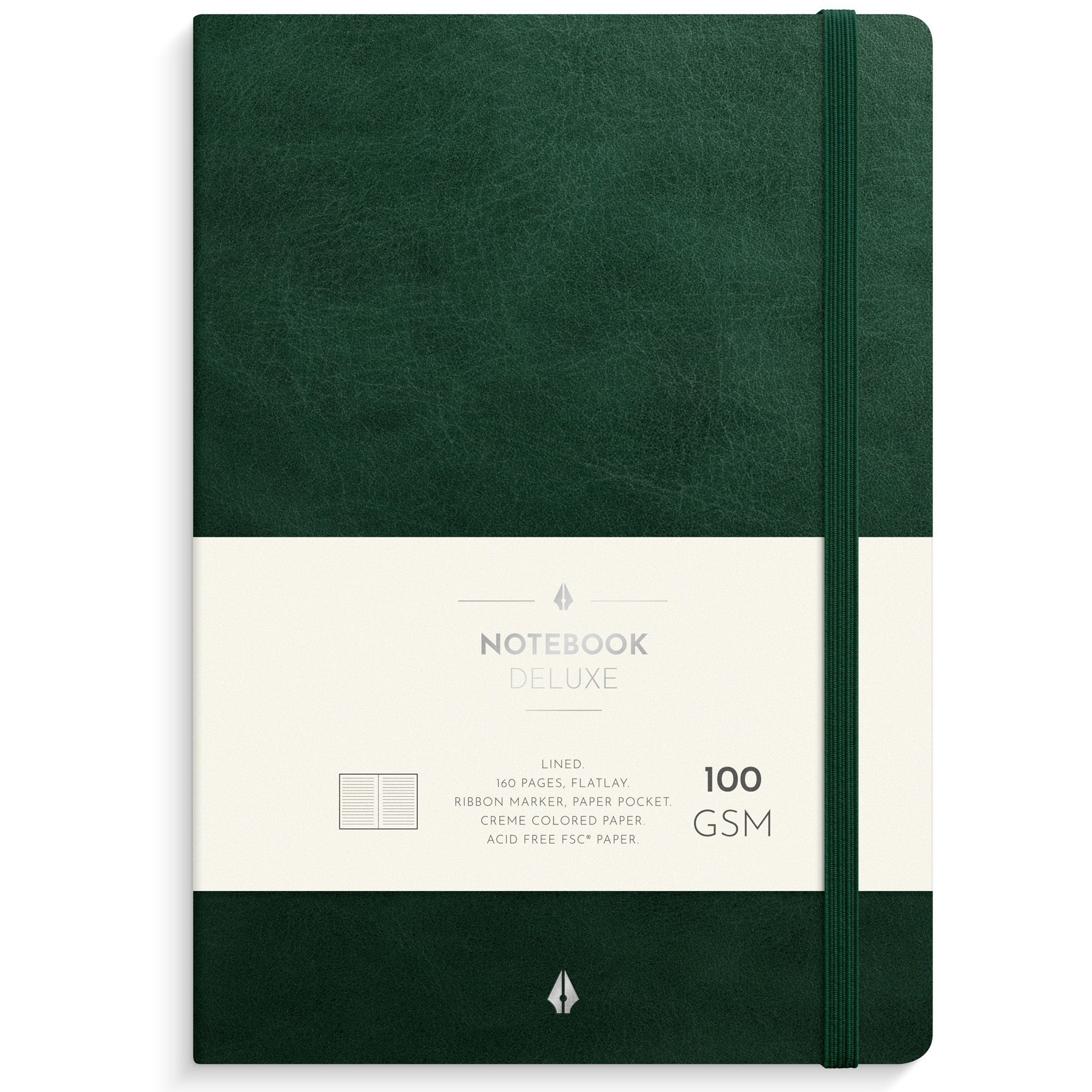[2635043] Anteckningsbok Deluxe A5 grön