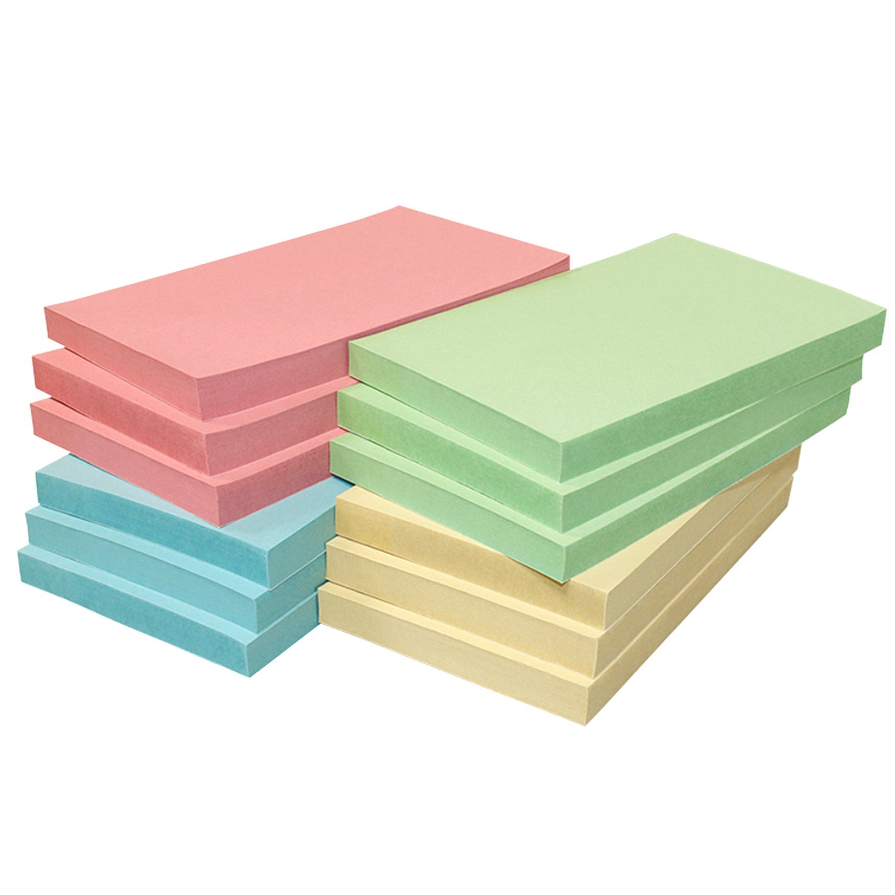 [2631376] Notisblock Recycled 75x125 mm pastell 12-pack