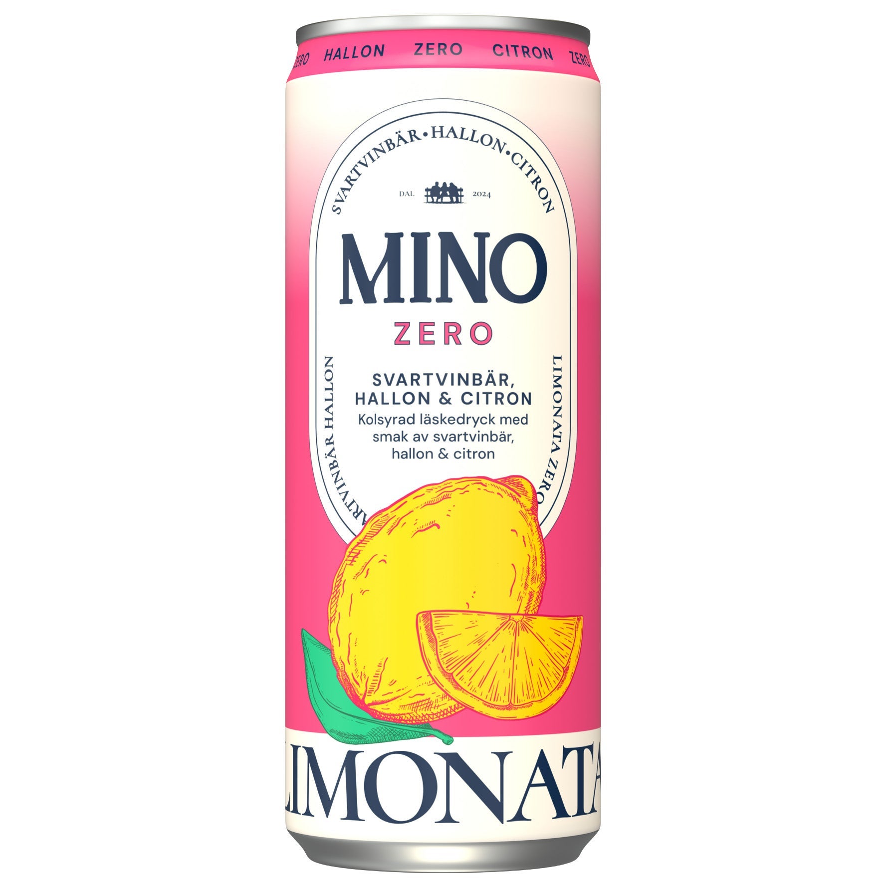 [8568335] Läsk Mino Zero Svartvinbär, Hallon & Citron 24x33 cl inkl pant