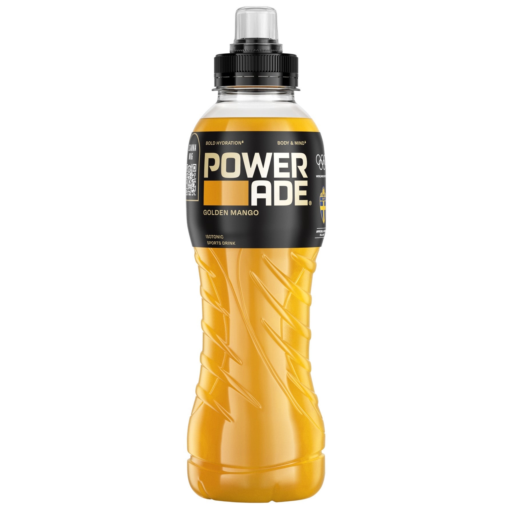 [8568437] Sportdryck Powerade Golden Mango 12x50 cl inkl pant