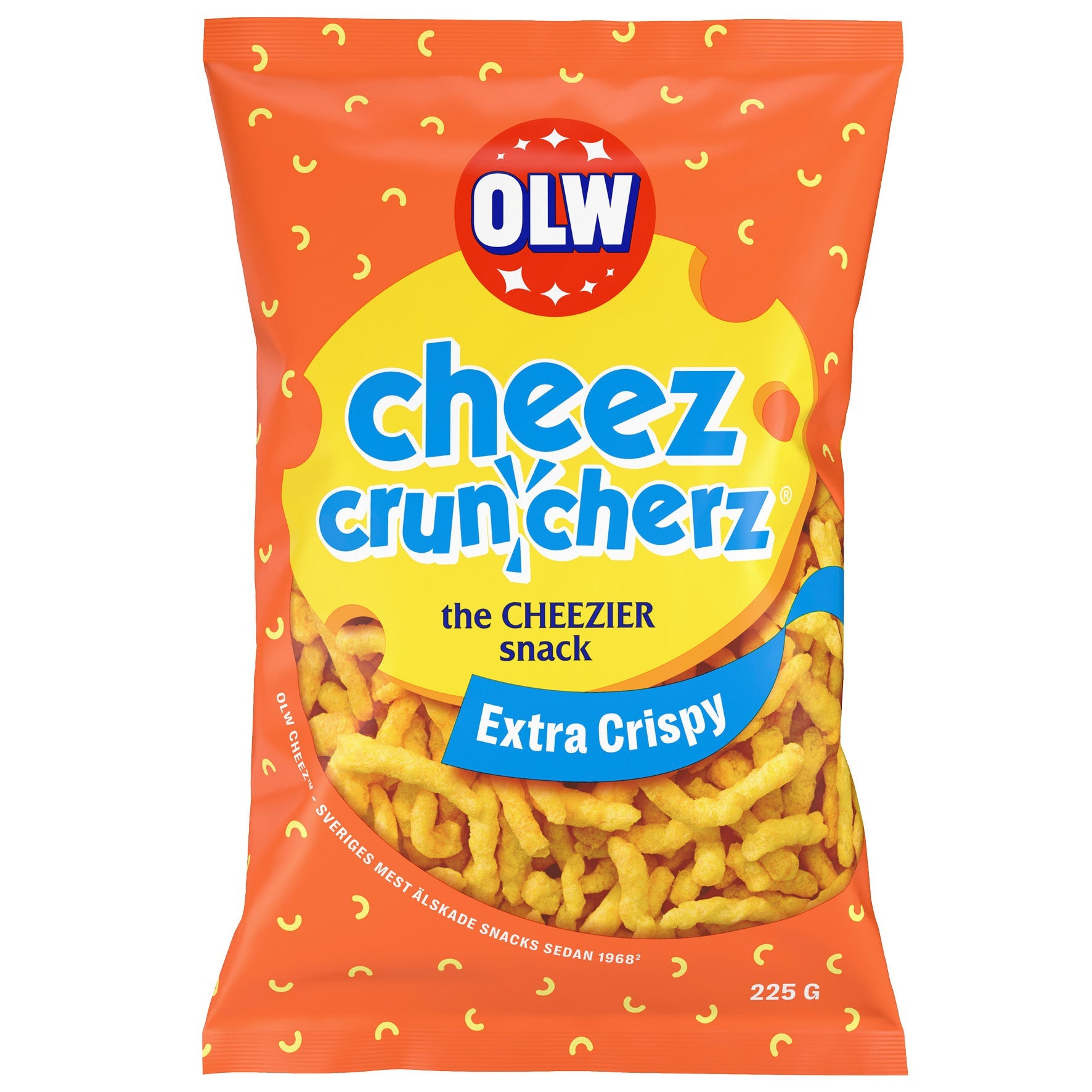 [8568290] Ostbågar OLW Cheez cruncherz 21x225 g