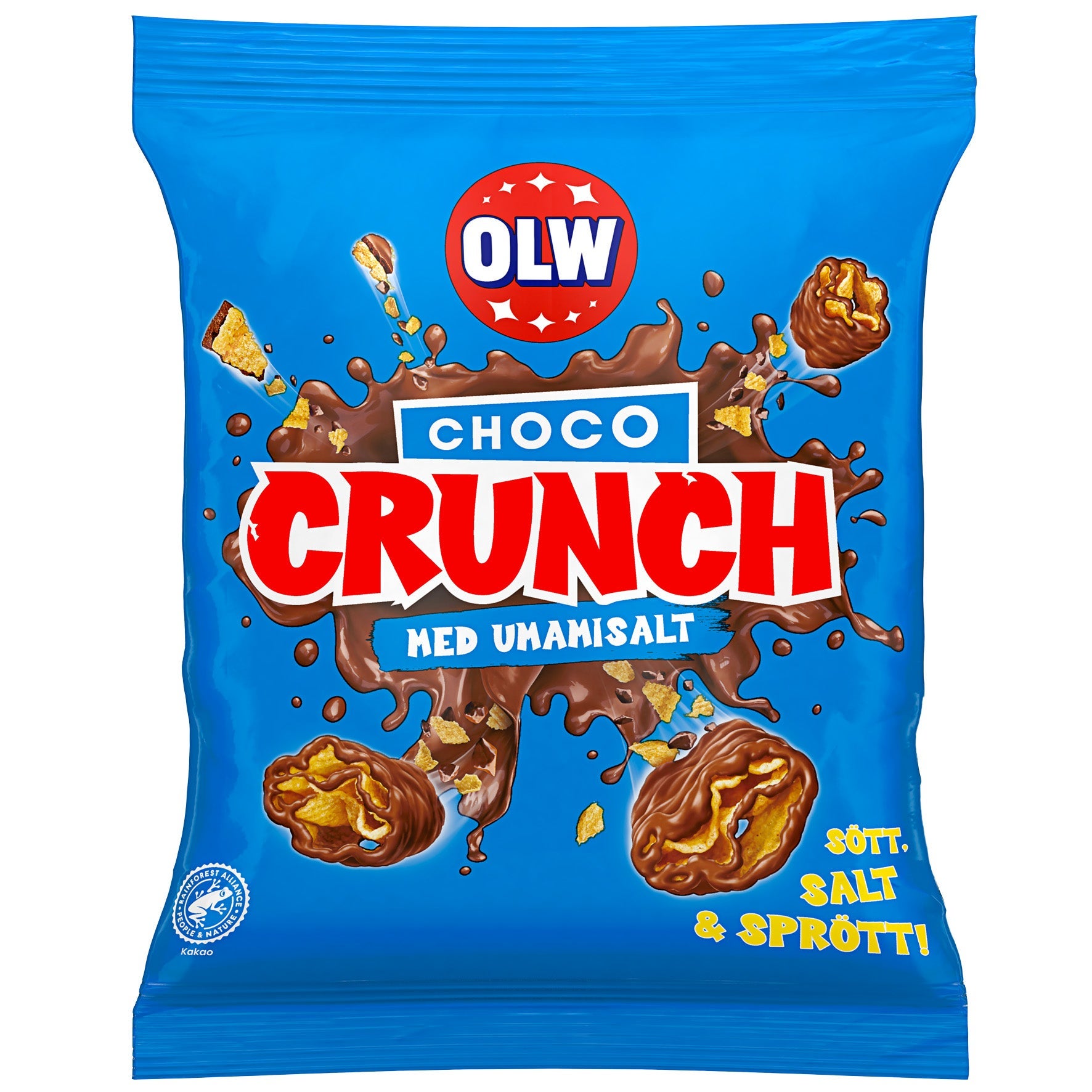 [8568320] Snacks OLW Choco Crunch med umamisalt 15x90 g