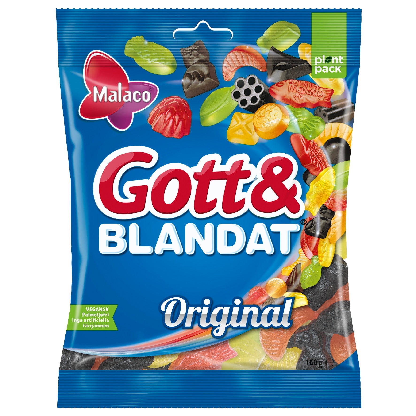 [8568261] Godis Malaco Gott & Blandat Original 36x160 g