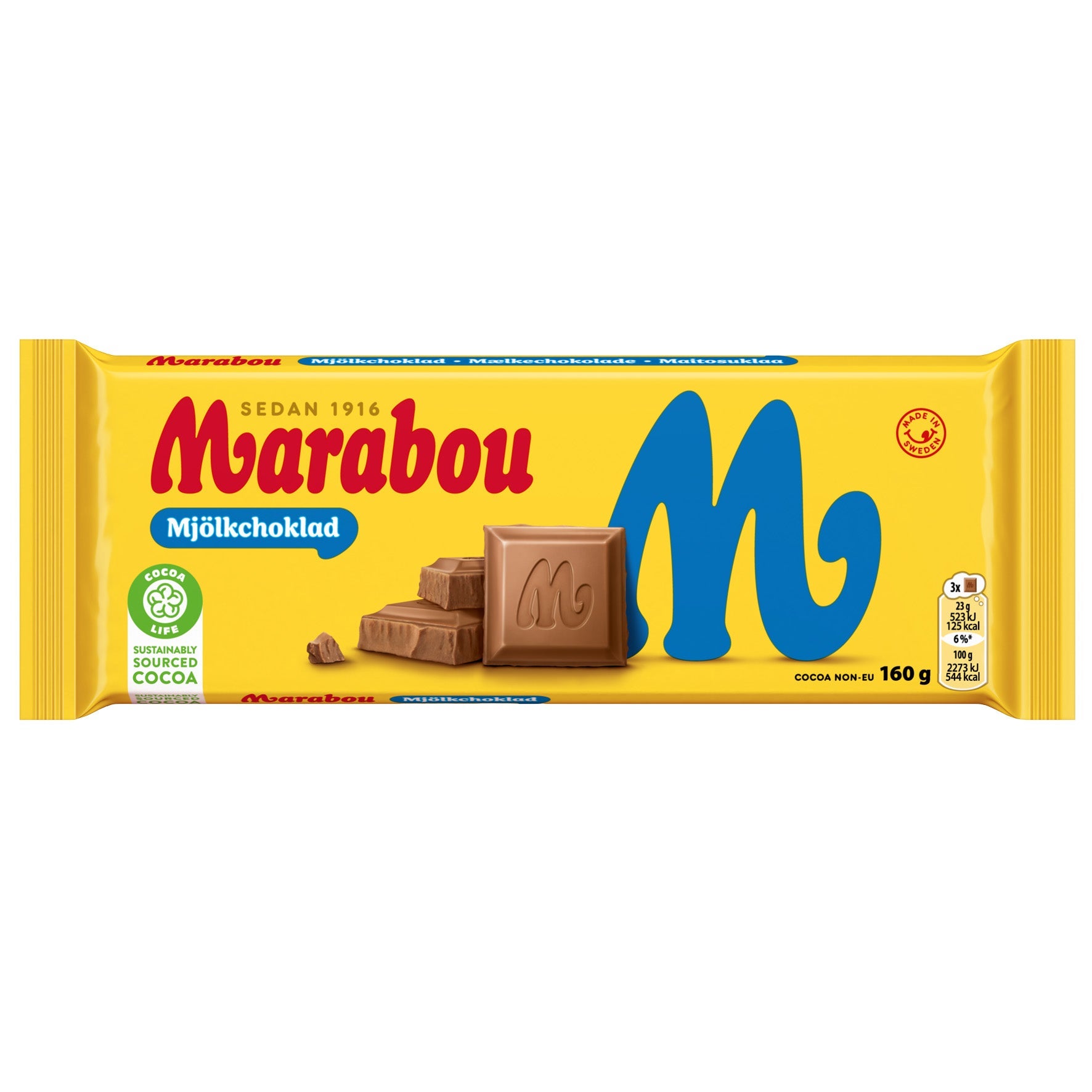[8568341] Mjölkchoklad Marabou 16x160 g