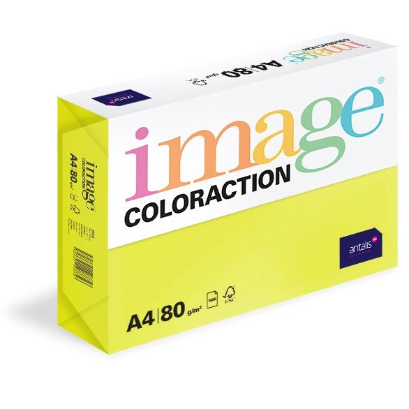 [1619306] Kopieringspapper Image A4 80g neongul 500 st/fp