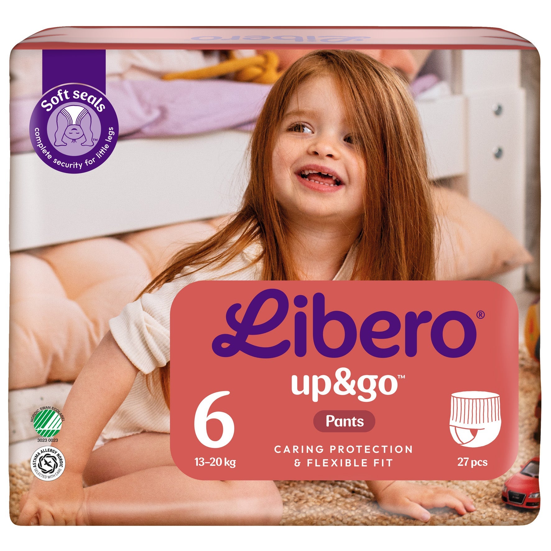 [8568463] Blöjor Libero Up&Go 6, 13–20 kg 27-pack