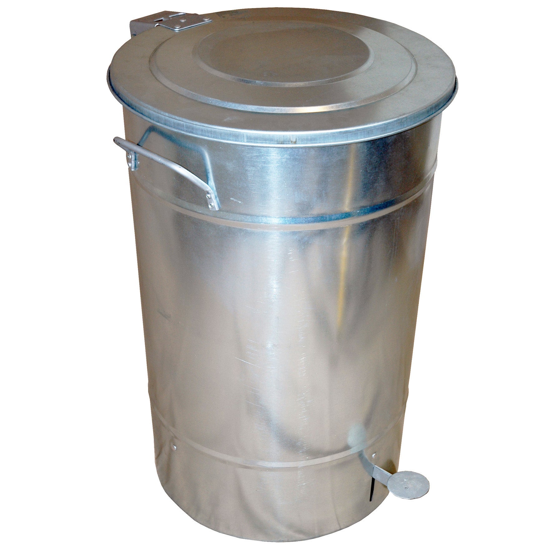 [8567827] Avfallstunna Greger med lock/pedal 30 liter galvaniserad